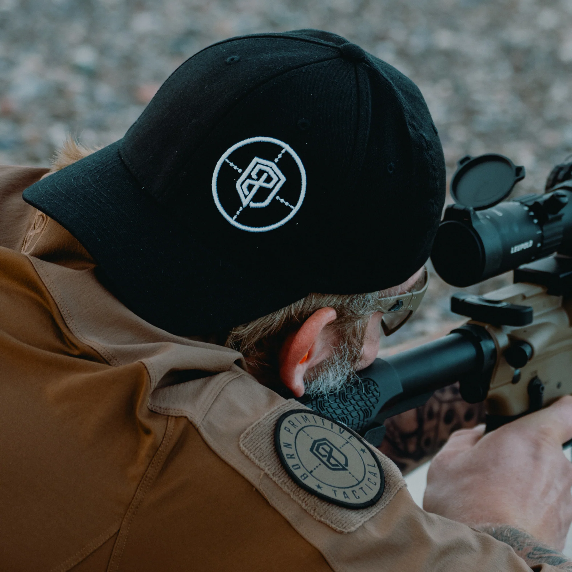 Tactical FlexFit Hat (Black) - Image 2