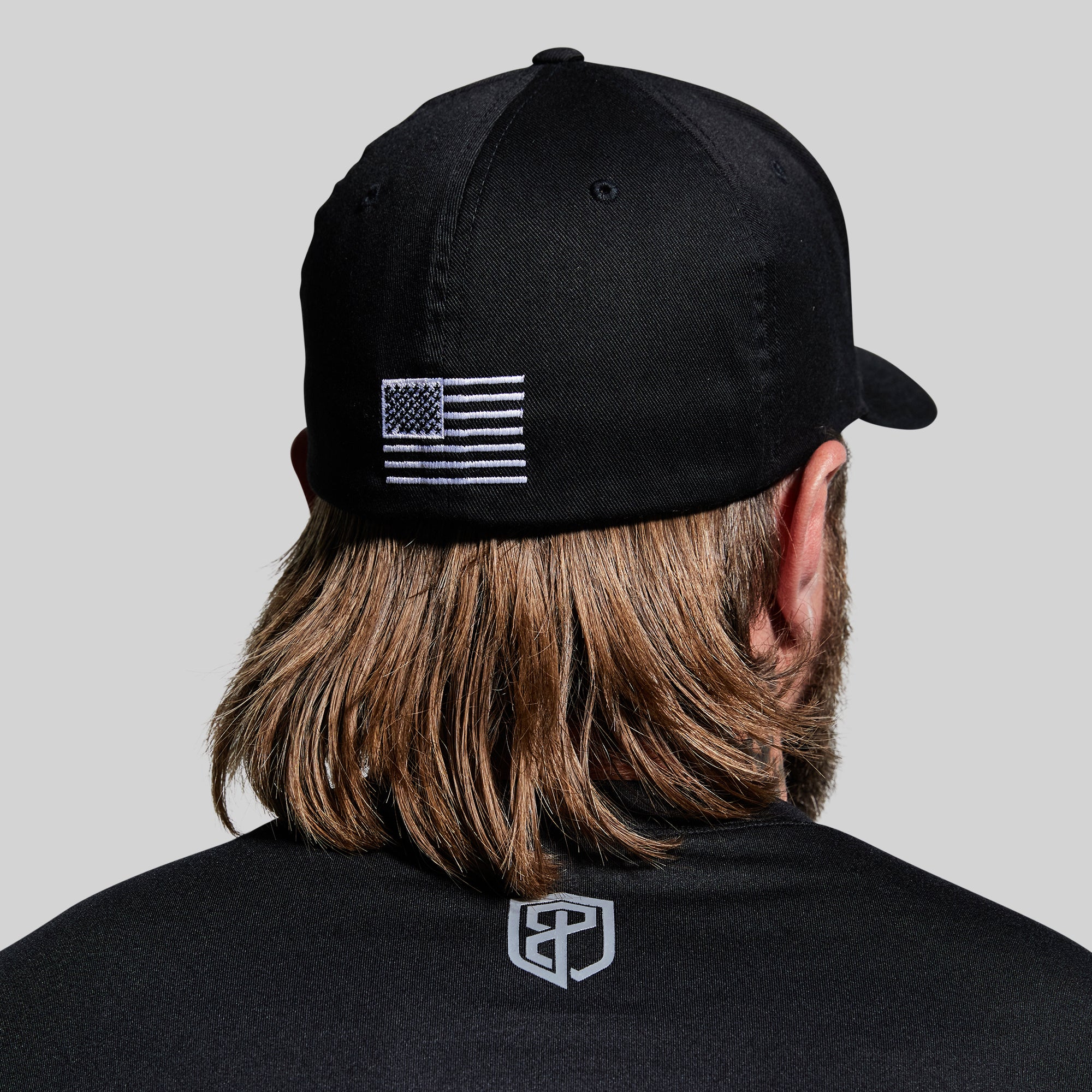 Tactical FlexFit Hat (Black) - Image 3