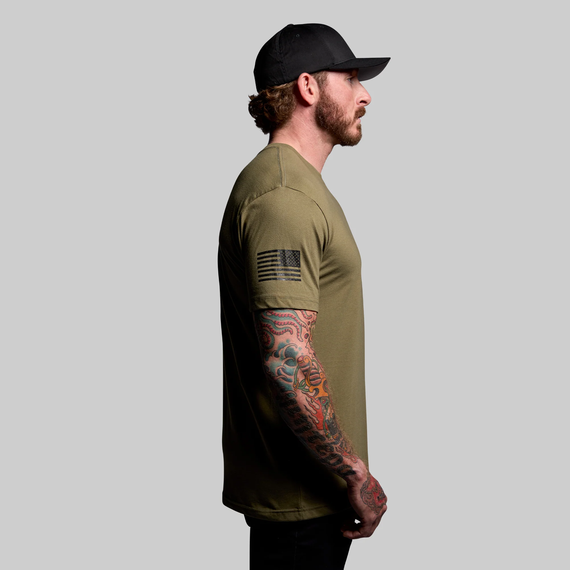 Tactical Skull Tee (Tactical Green) - Image 4