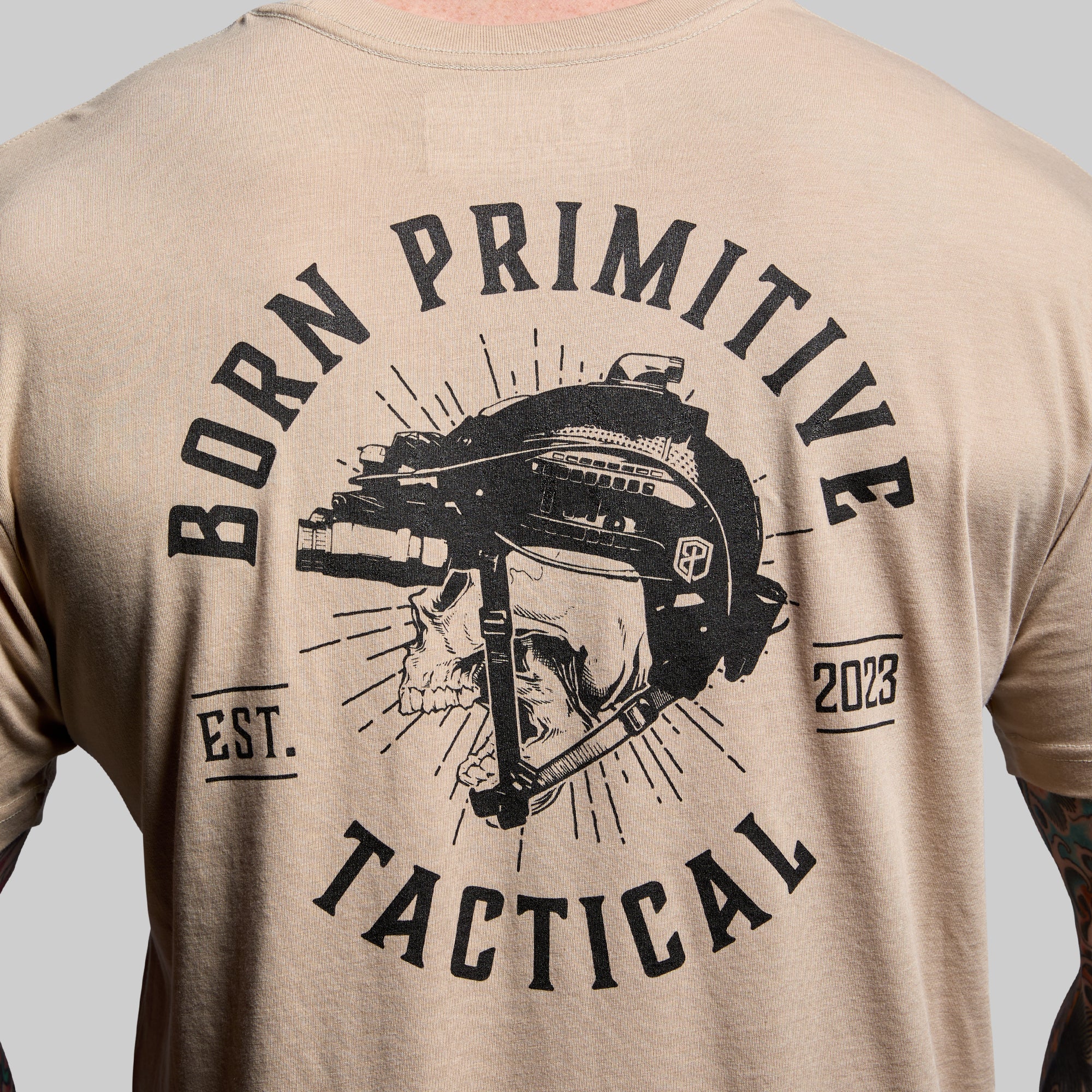 Tactical Skull Tee (Tan) - Image 2