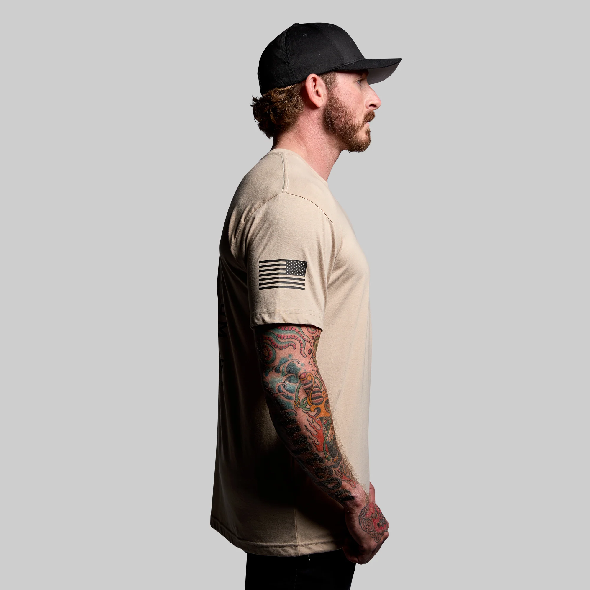 Tactical Skull Tee (Tan) - Image 4