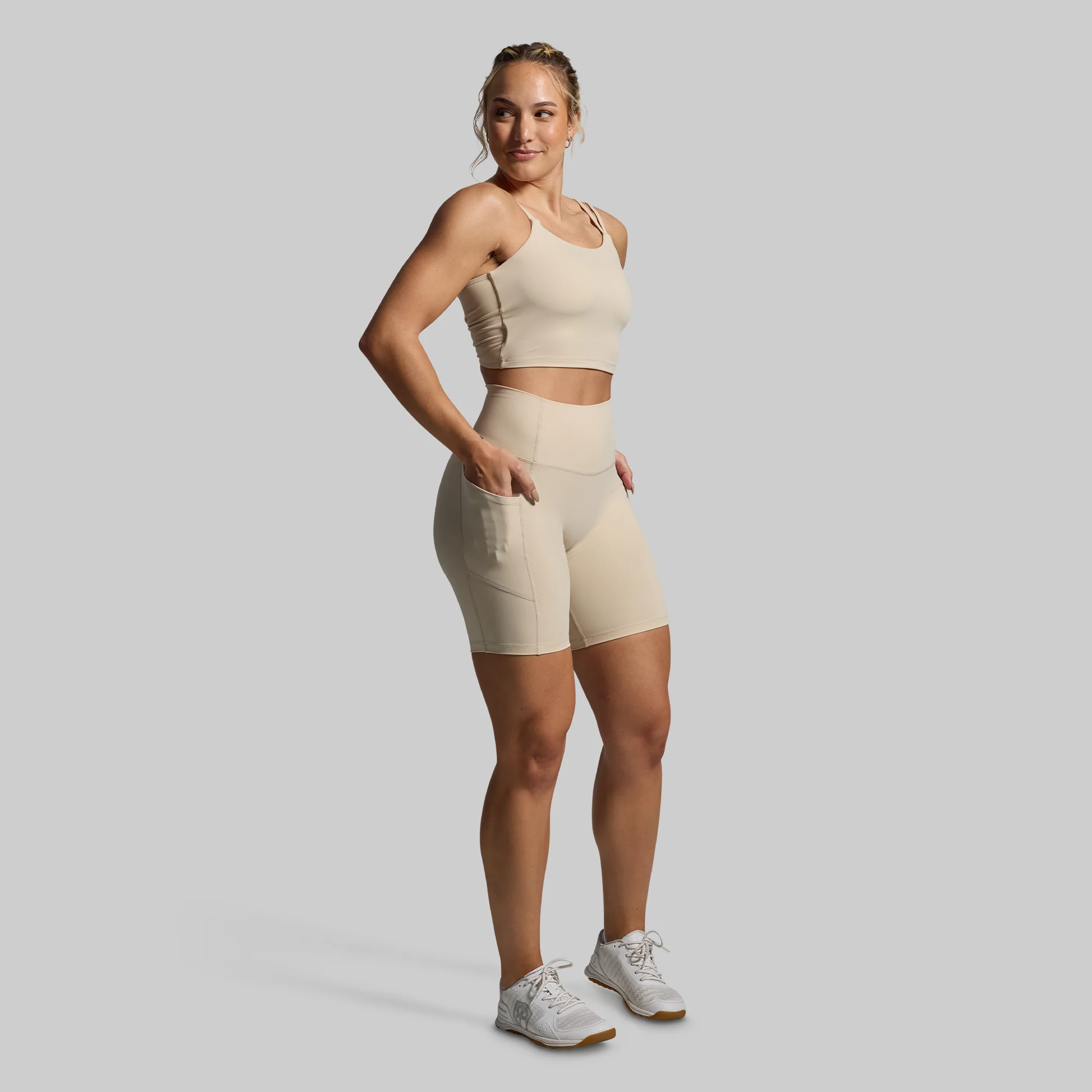 Tempo Biker Short (Oatmeal) - Image 6