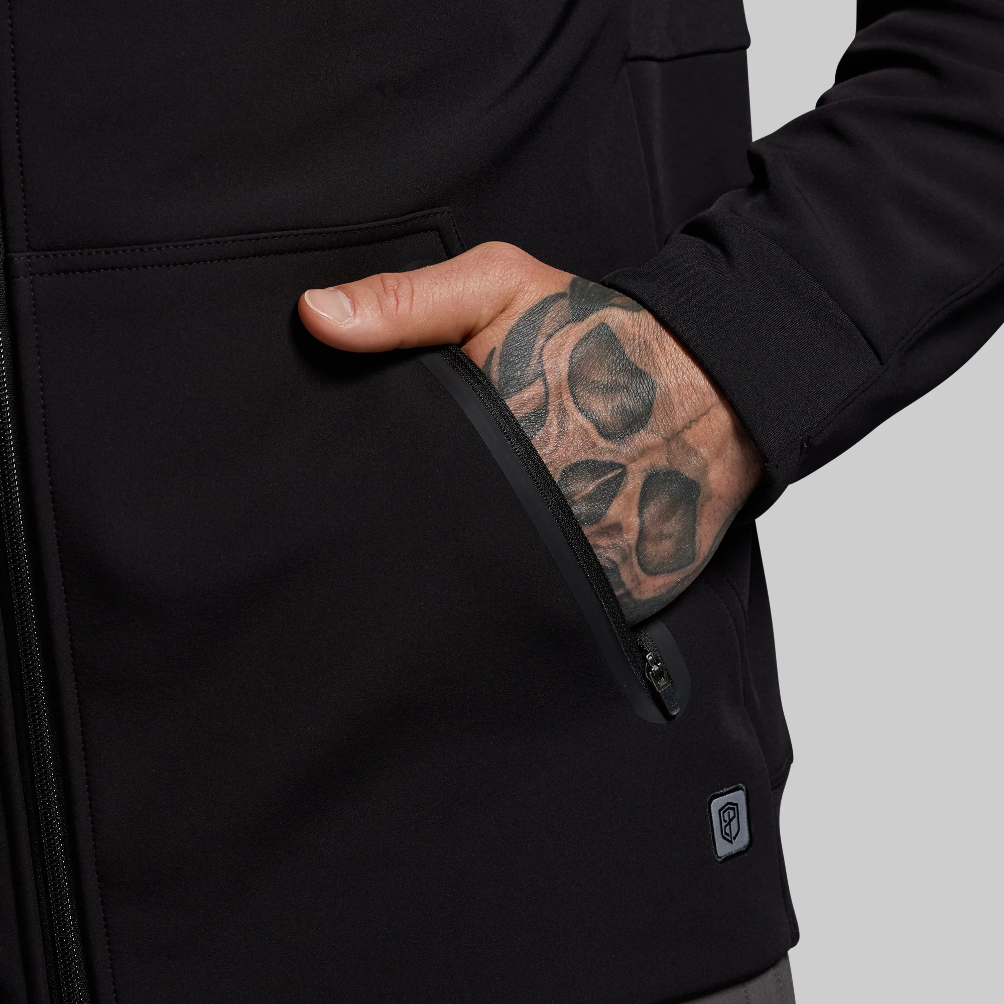 Training Full Zip Hoodie (Black) - Image 5