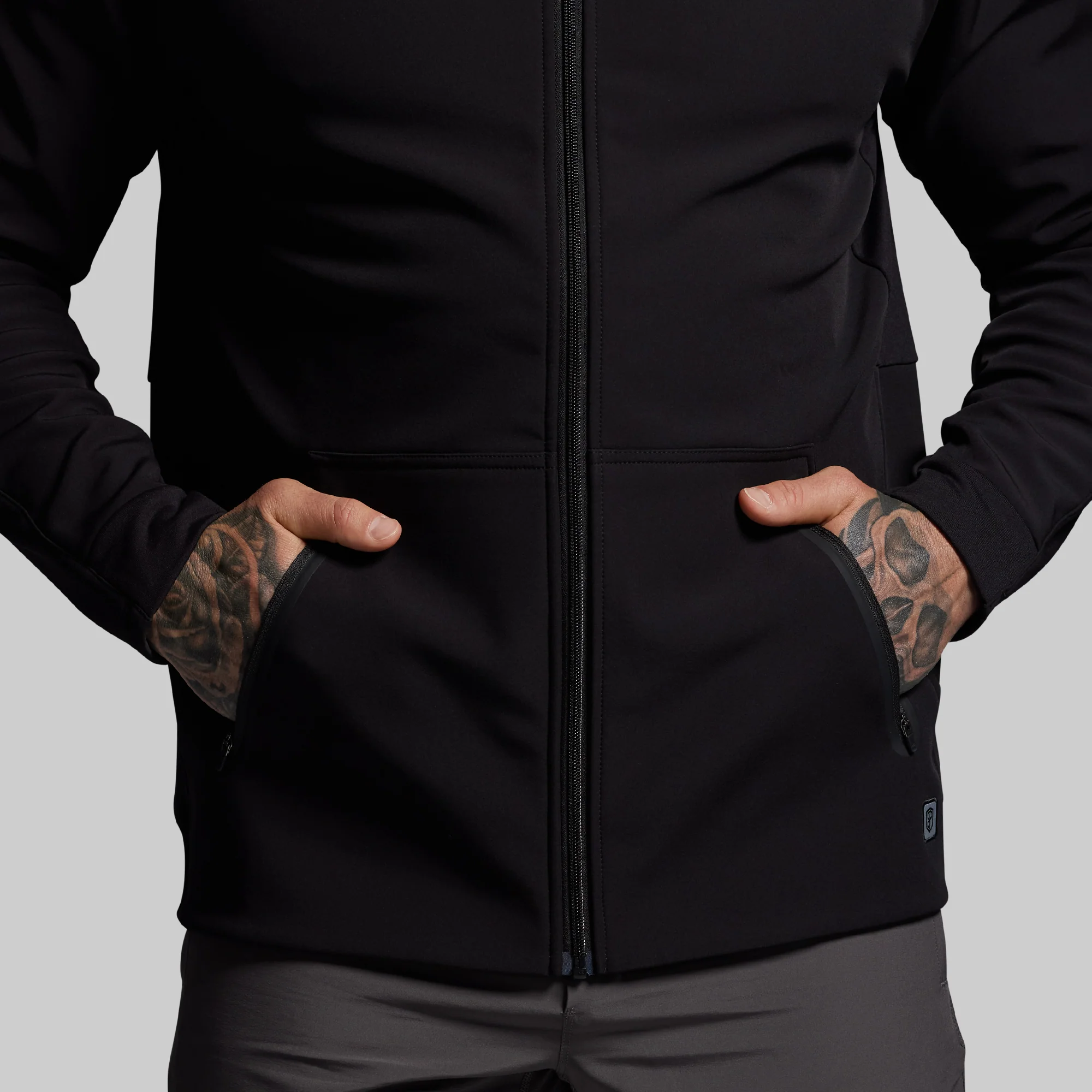 Training Full Zip Hoodie (Black) - Image 7