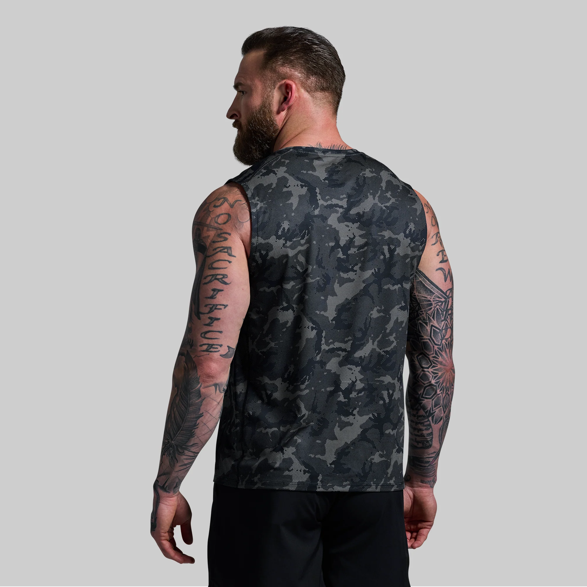 Training Muscle Tank (Halftone Muted Woodland) - Image 2