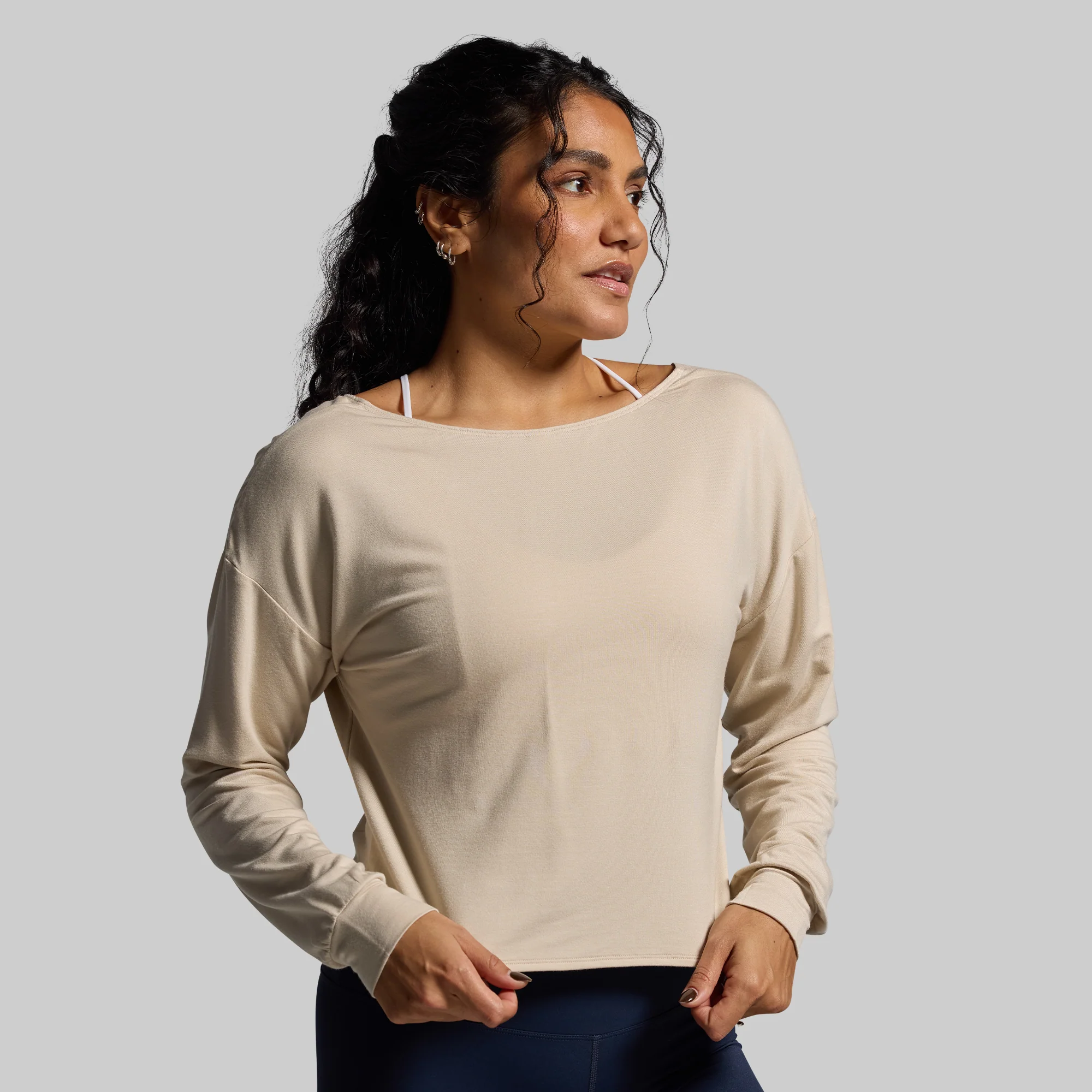 Two Ways Long Sleeve (Oatmeal) - Image 3