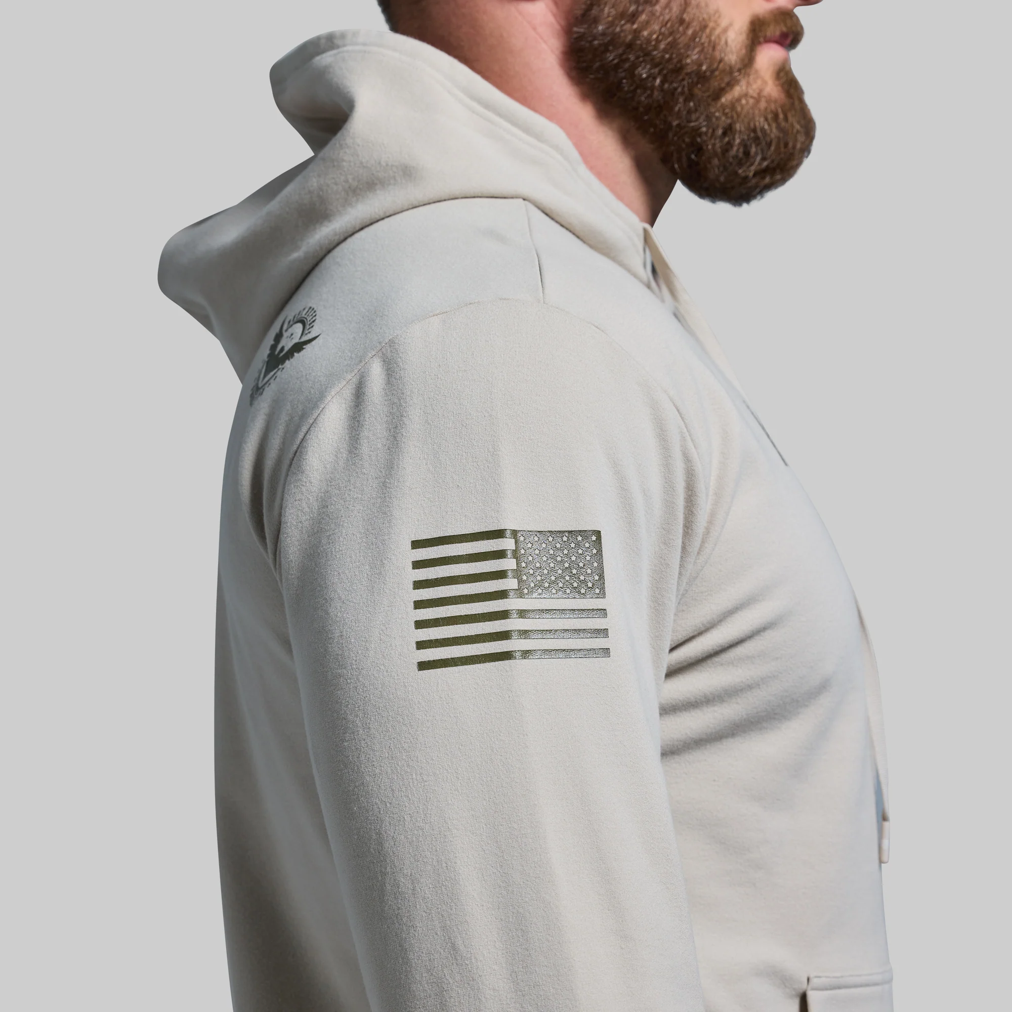 BDF Unmatched Unisex Hoodie (Pumice) - Image 6