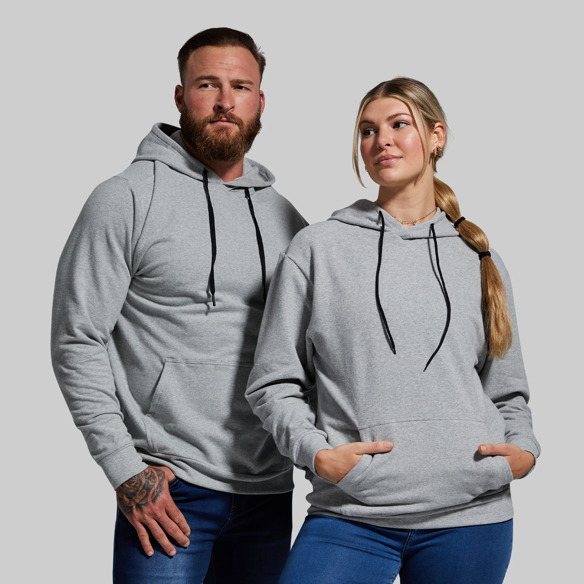 Unmatched Unisex Hoodie (Heather Grey) - Image 5