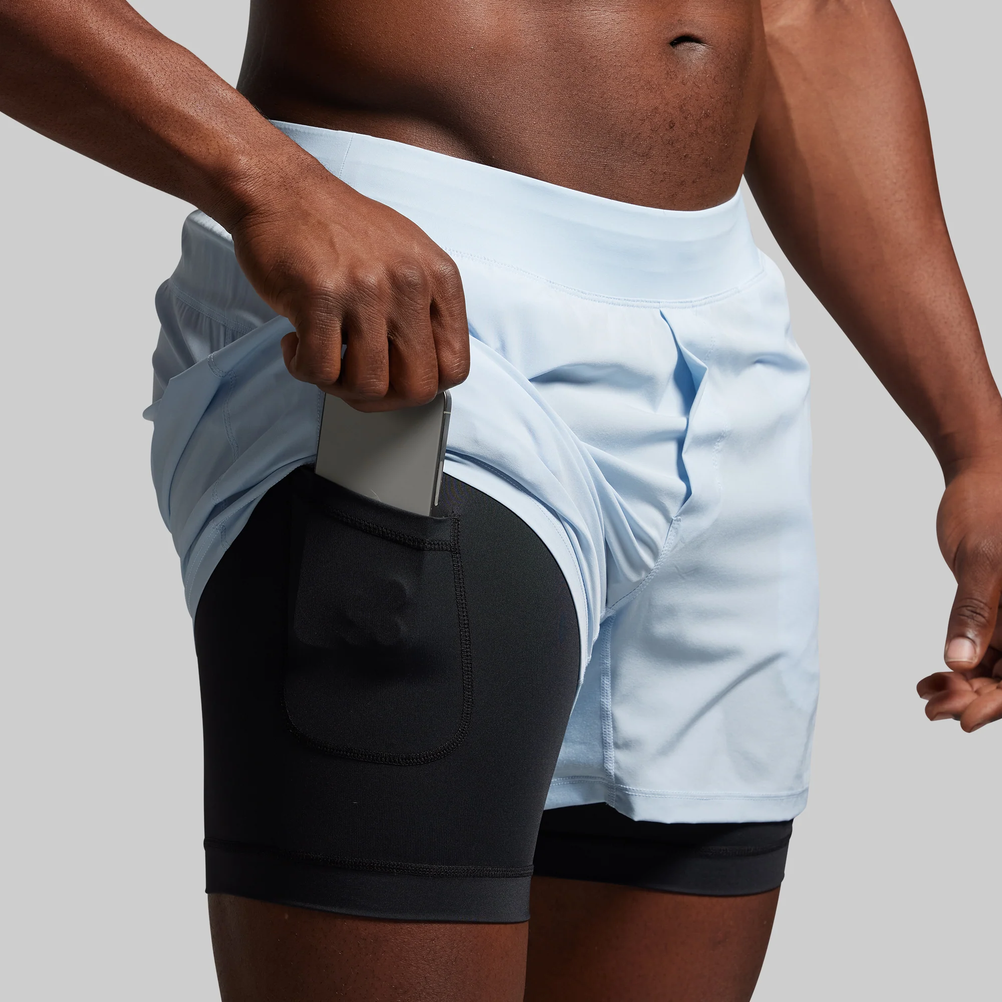 Versatile Short w/ Compression 5" (Chambray) - Image 2