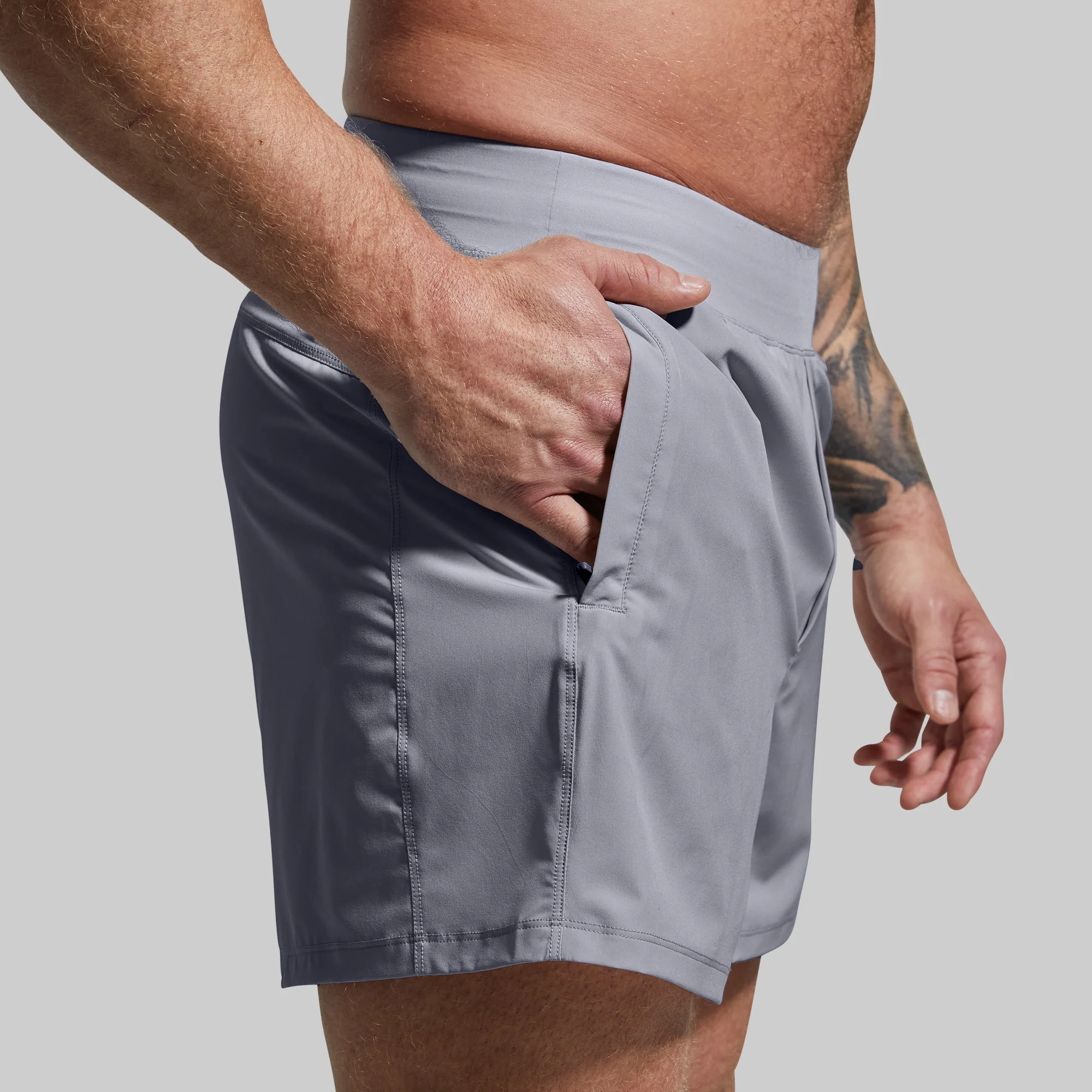 Versatile Short w/ Compression 5" (Stone) - Image 4
