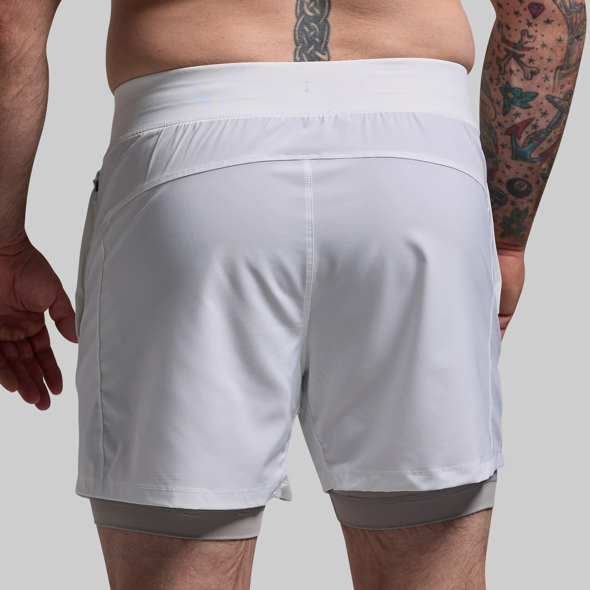 Versatile Short w/ Compression 5" (White) - Image 6