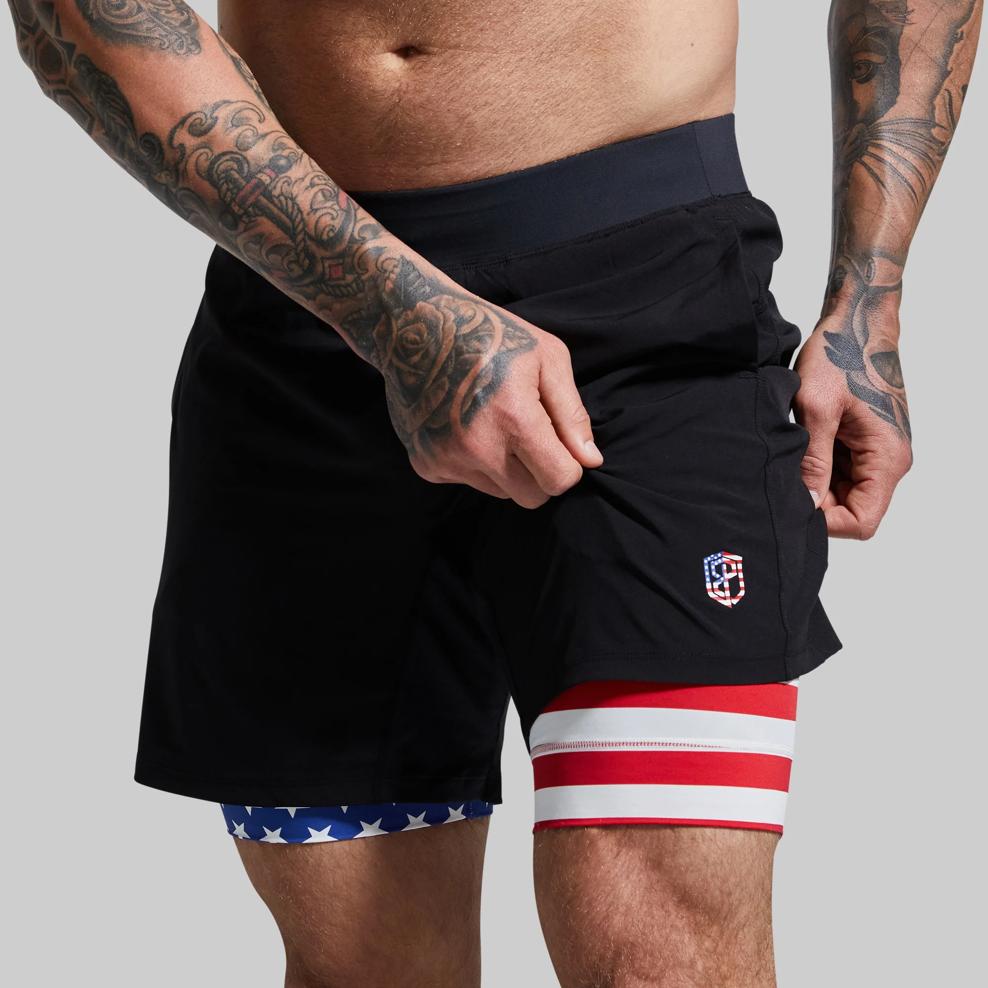 Versatile Short w/ Compression 7" (Black Liberty) - Image 4