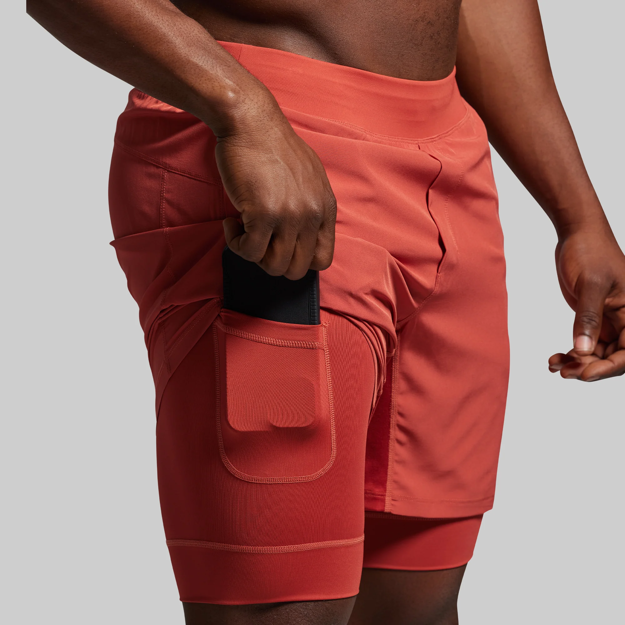 Versatile Short w/ Compression 7" (Brick) - Image 2