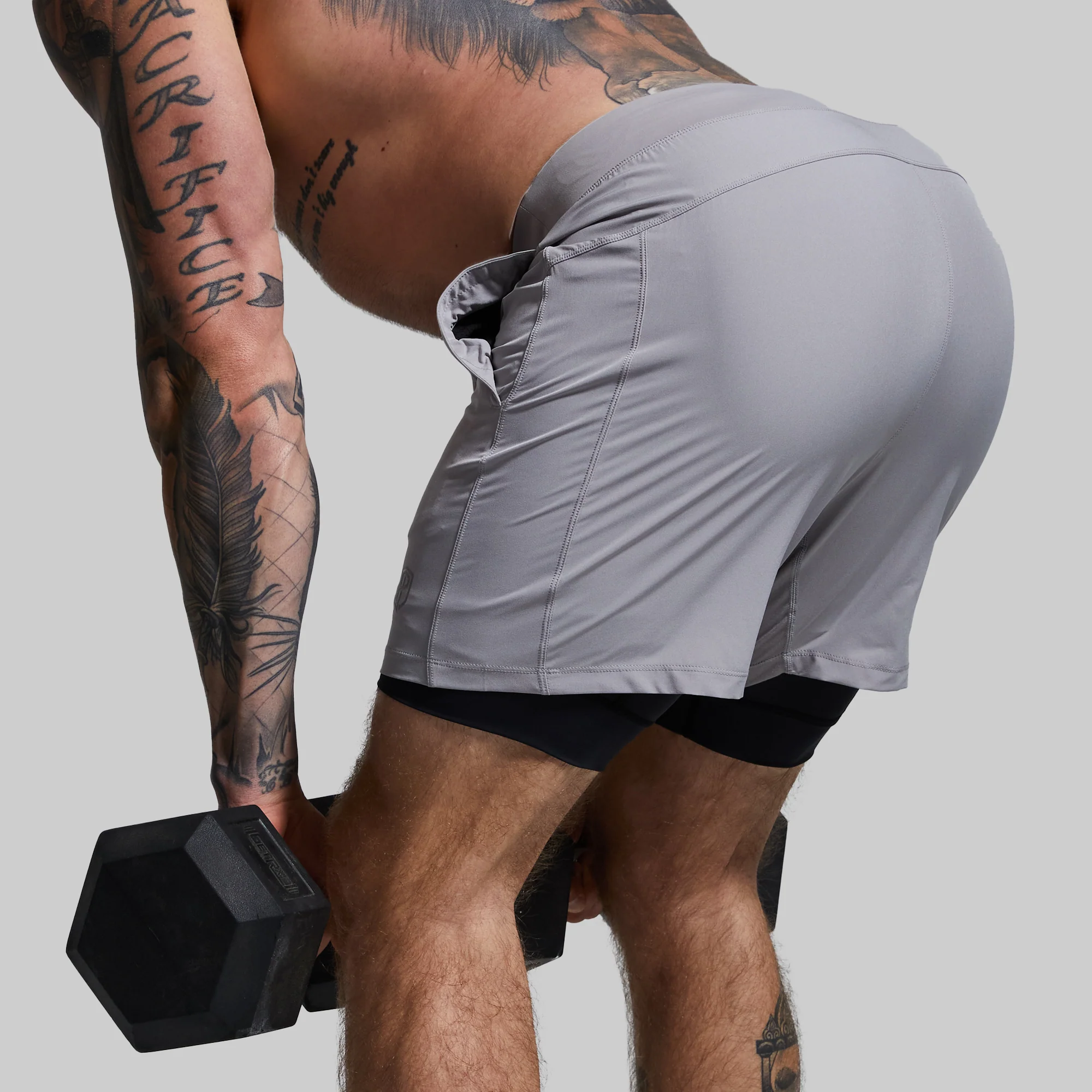 Versatile Short w/ Compression 7" (Stone) - Image 4