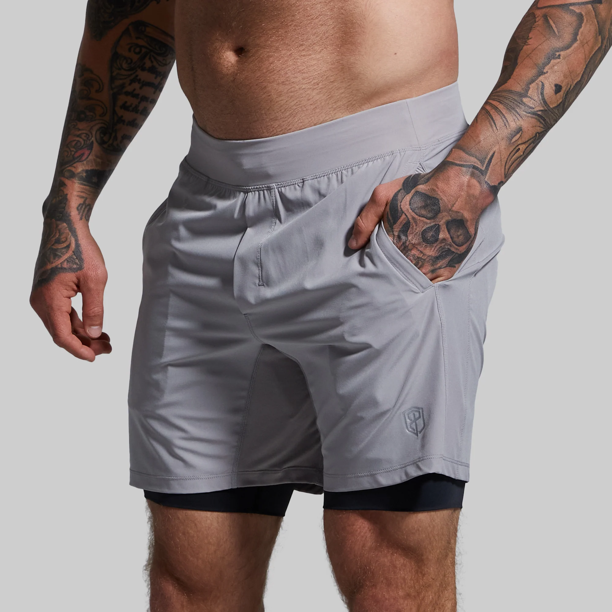 Versatile Short w/ Compression 7" (Stone) - Image 5
