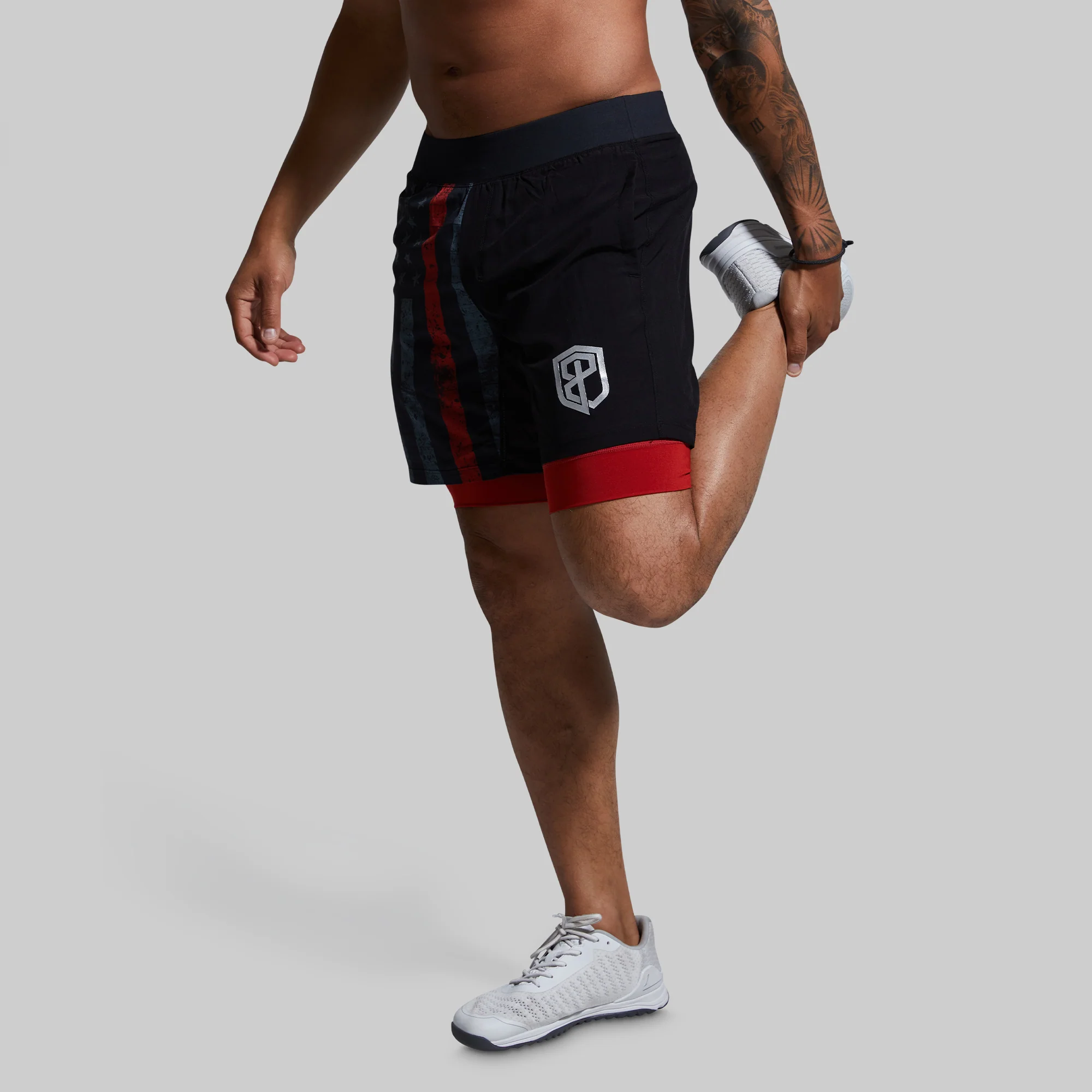 Versatile Short w/ Compression 7" (Thin Red Line Gunmetal) - Image 5