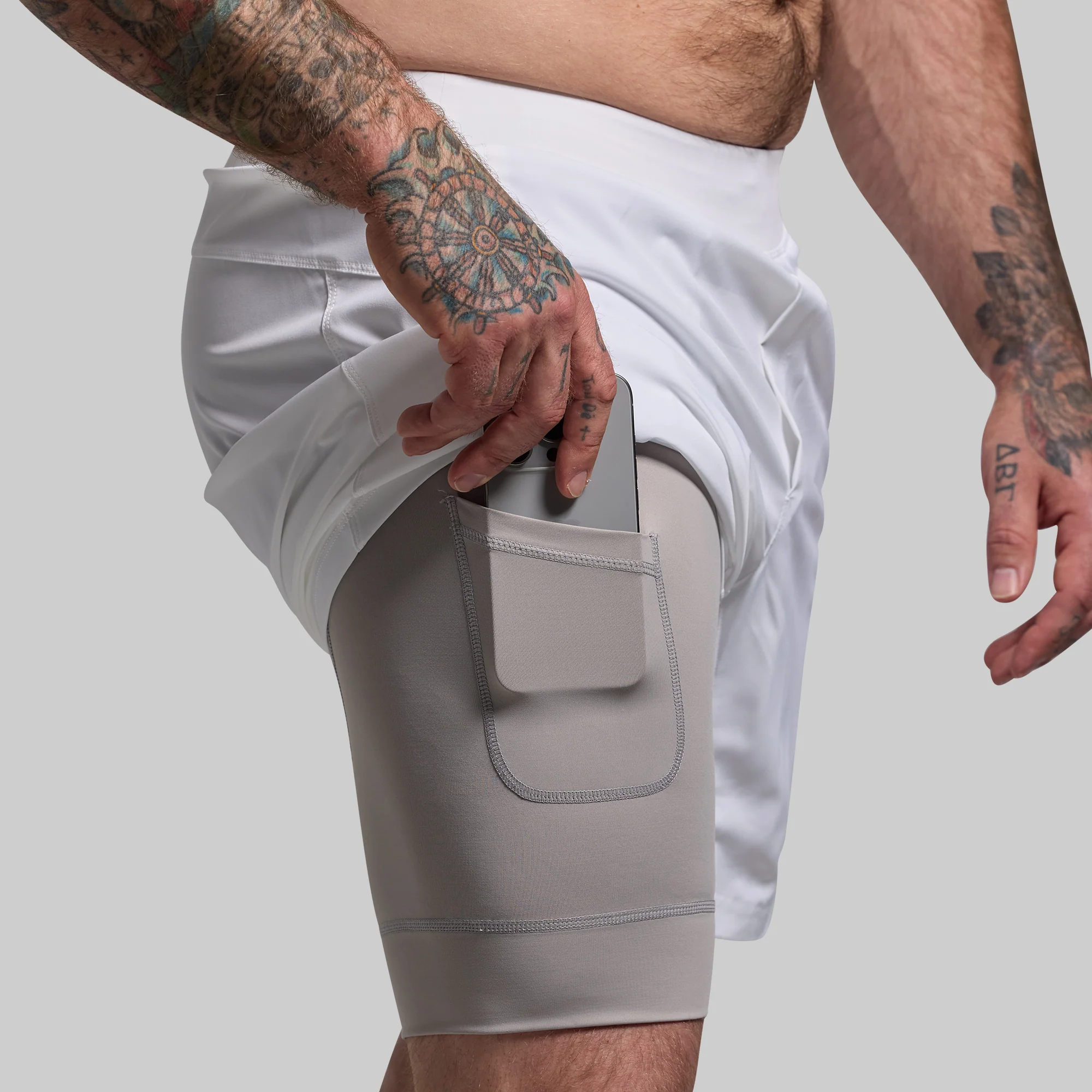 Versatile Short w/ Compression 7" (White) - Image 2