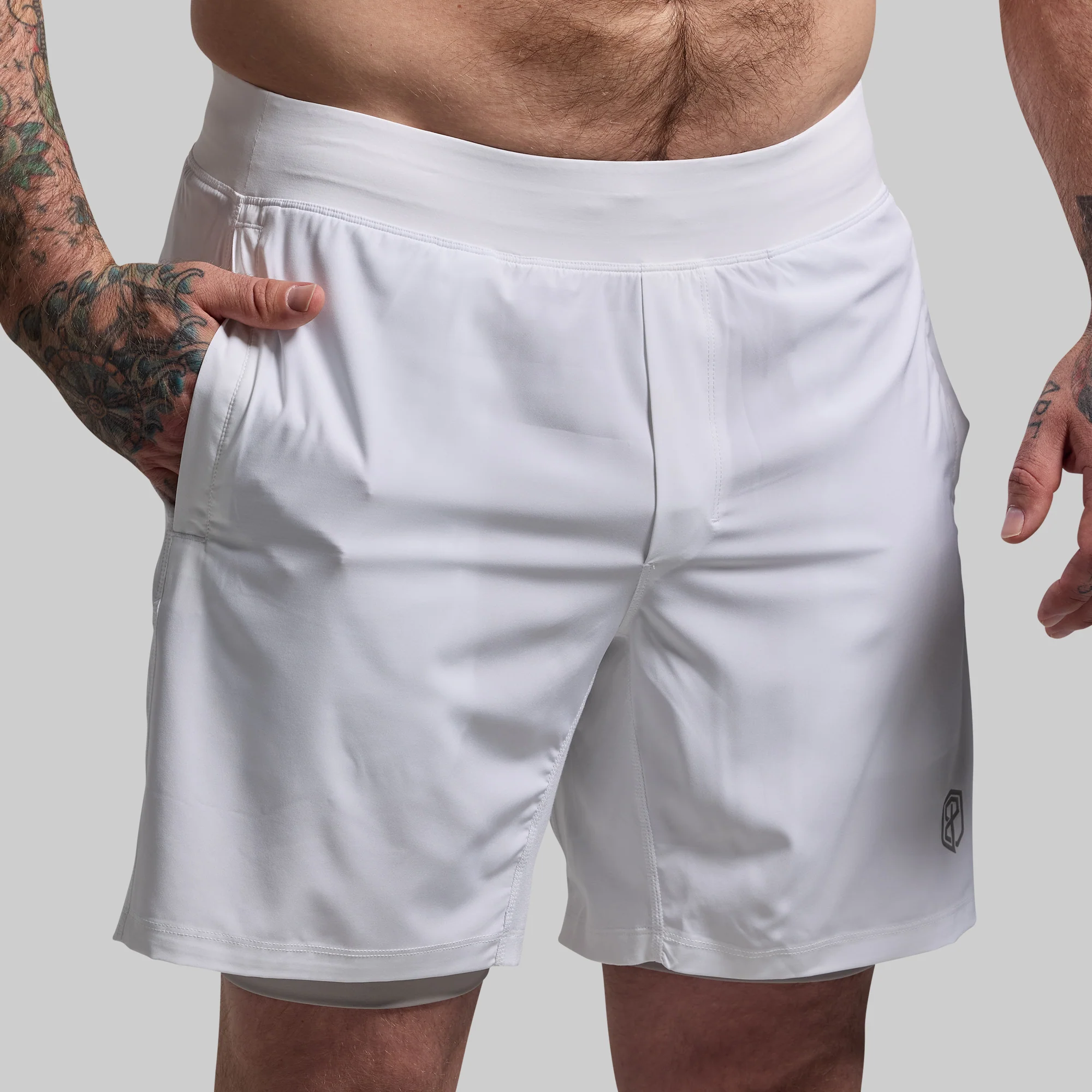 Versatile Short w/ Compression 7" (White) - Image 4