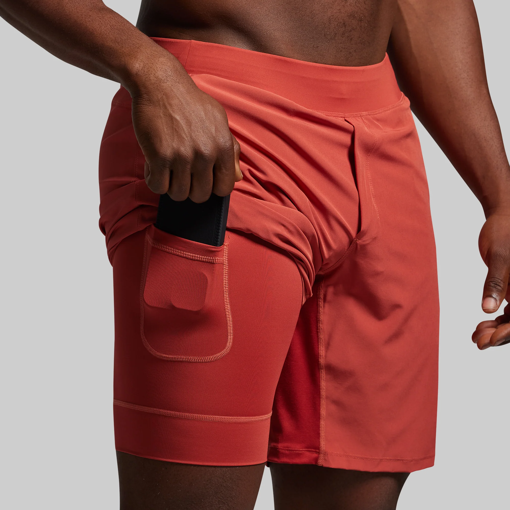 Versatile Short w/ Compression 9" (Brick) - Image 2