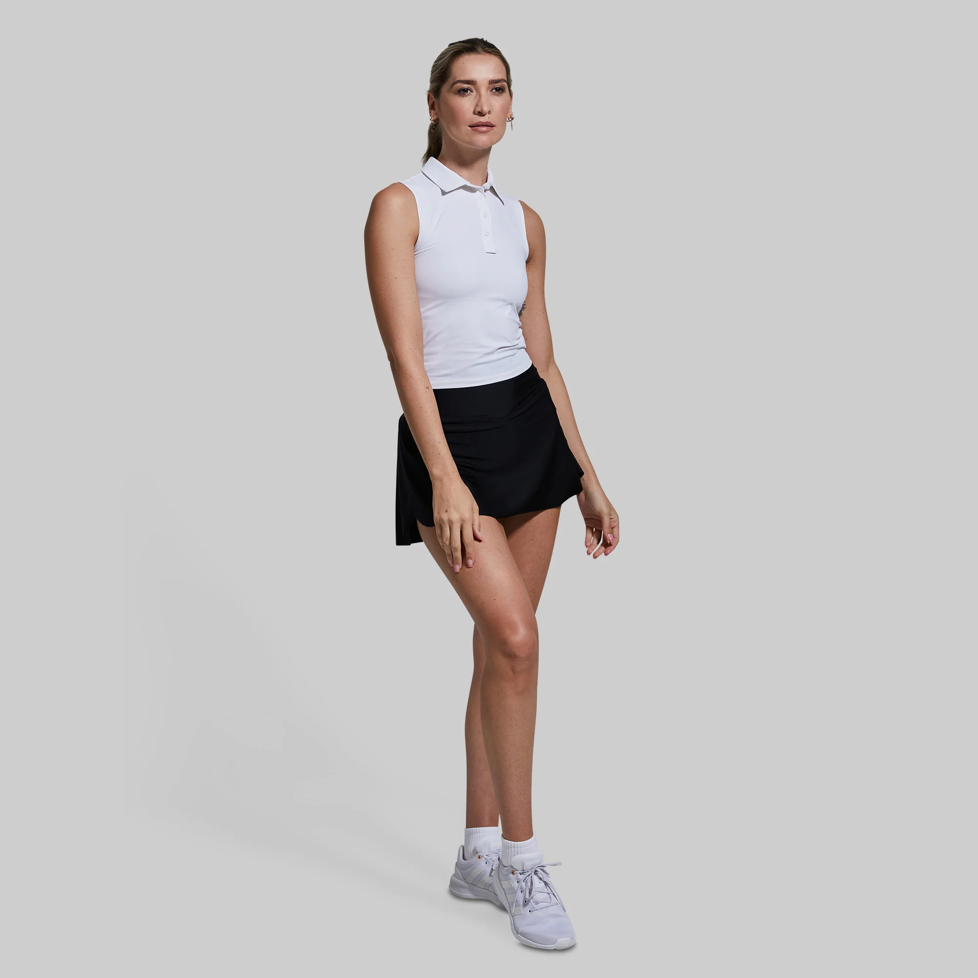 Victory Sleeveless Polo (White) - Image 5