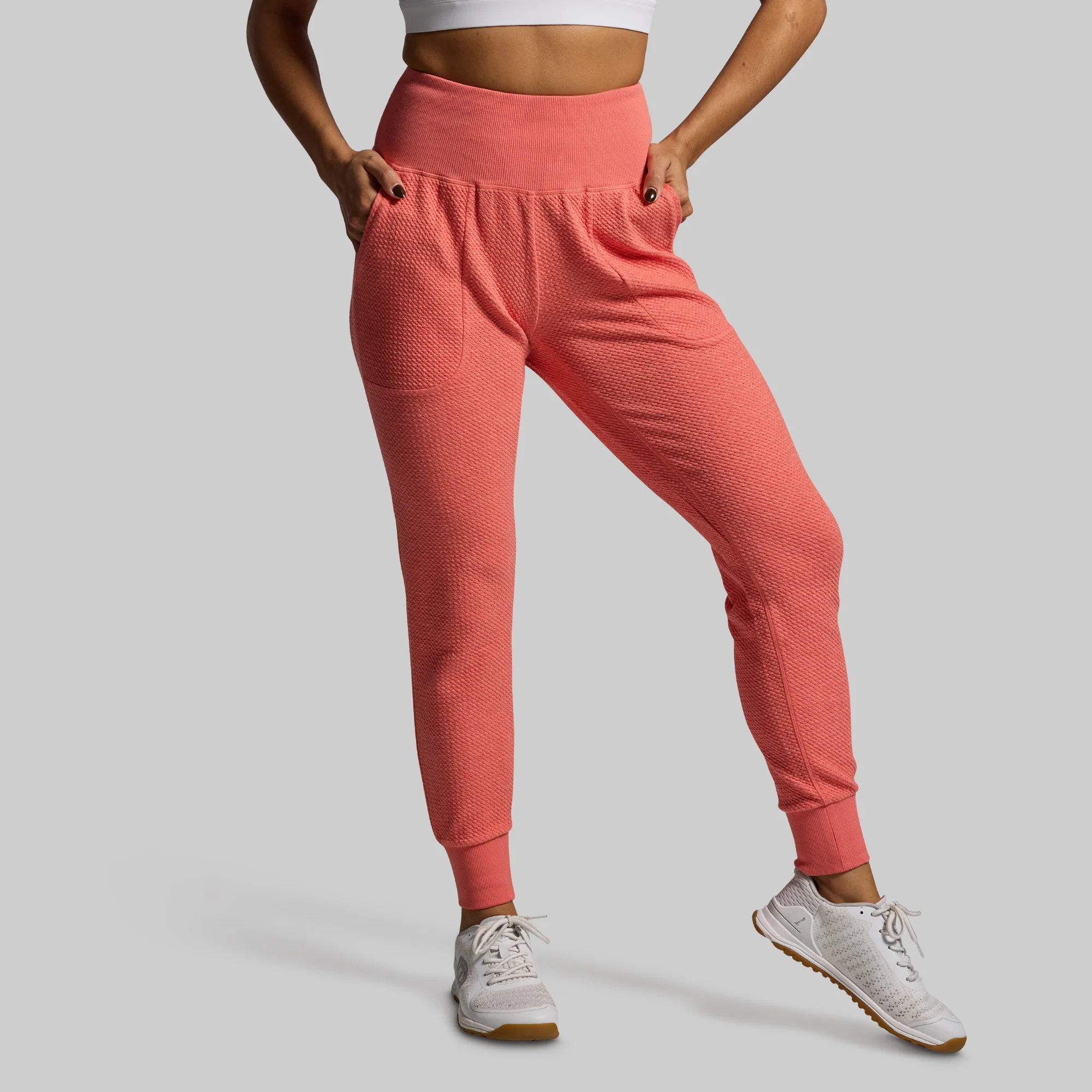 Women's Cloud Jogger Set (Hot Peach) - Image 4