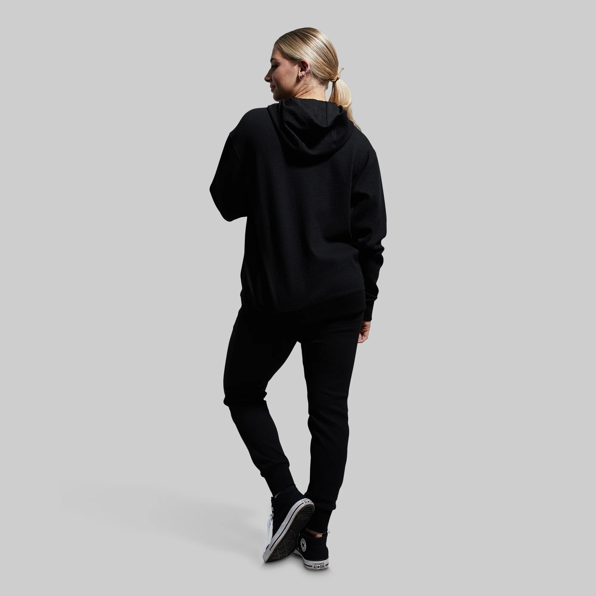 Women's Cloud Hoodie (Black) - Image 8