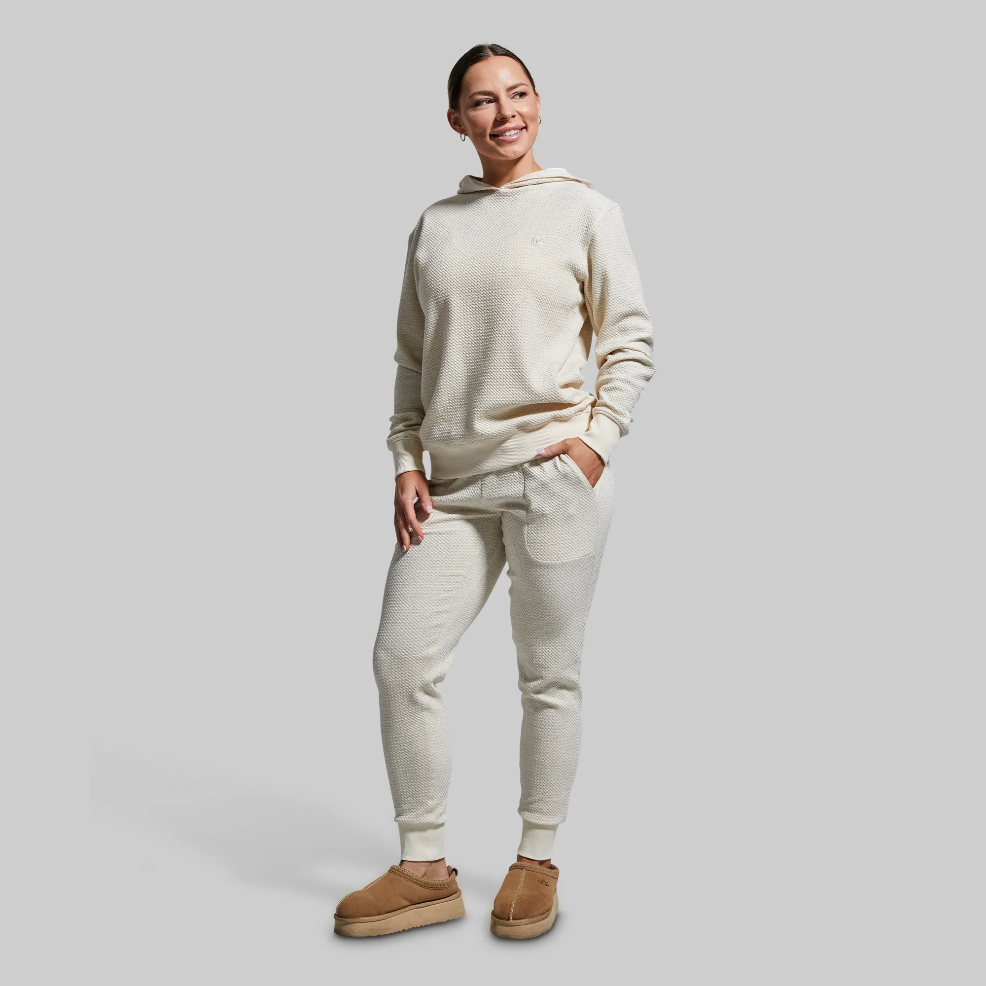 Women's Cloud Hoodie (Heather Oatmeal) - Image 8