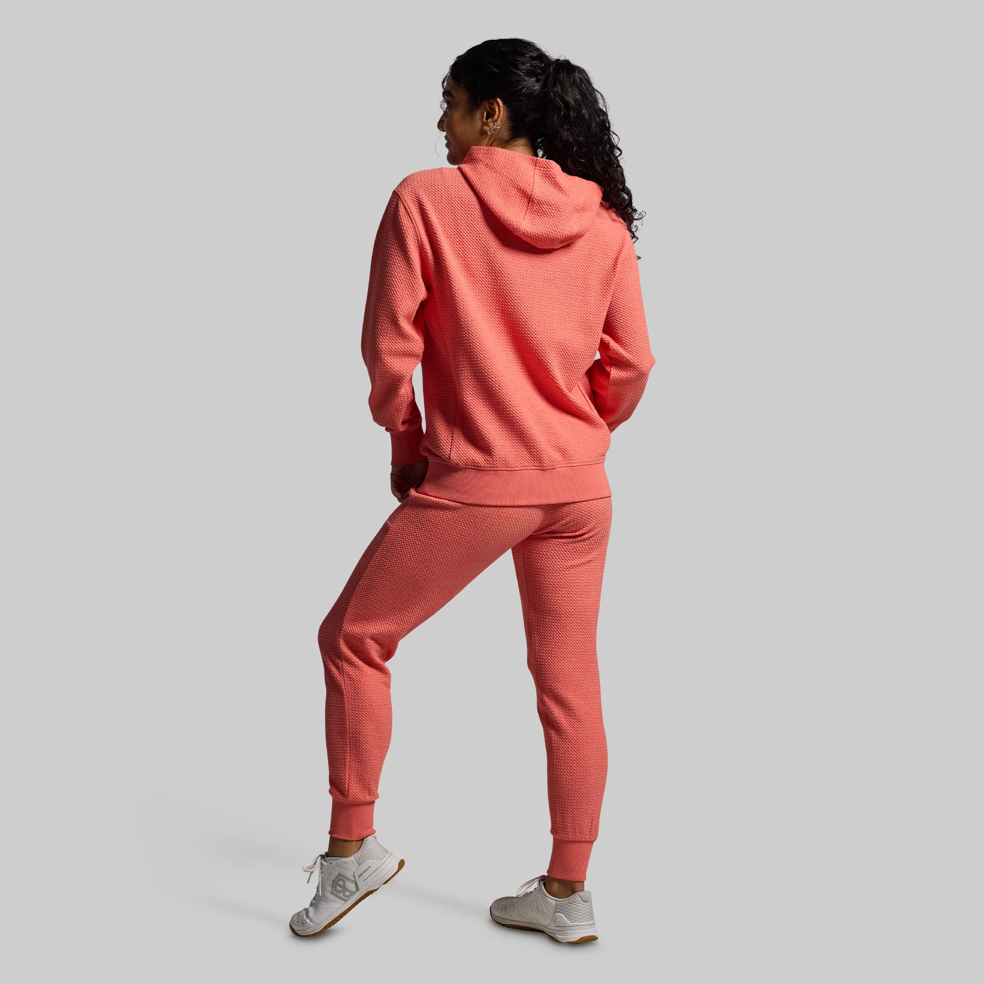 Women's Cloud Hoodie (Hot Peach) - Image 5