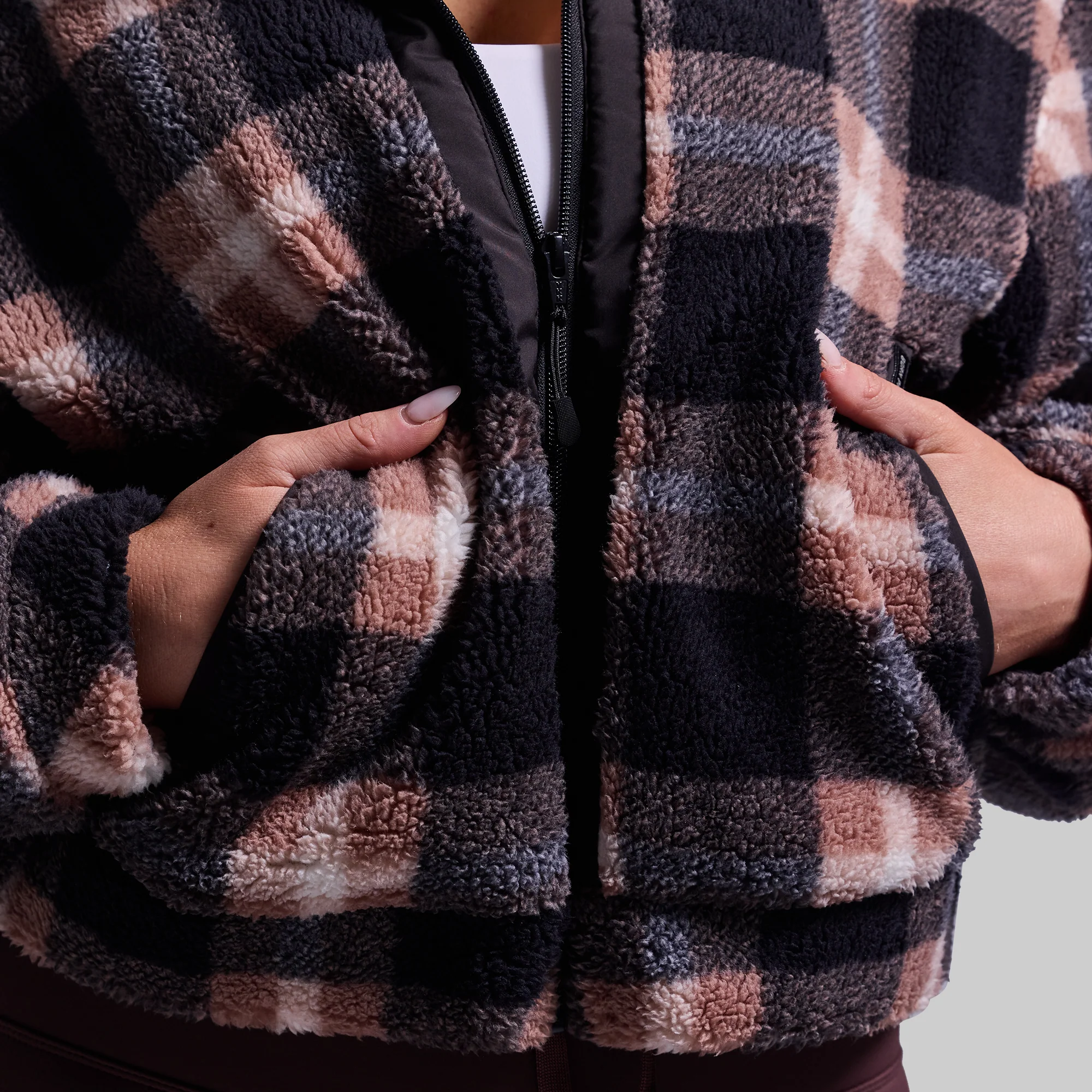 Women's Cropped Fleece Jacket (Kettle) - Image 5