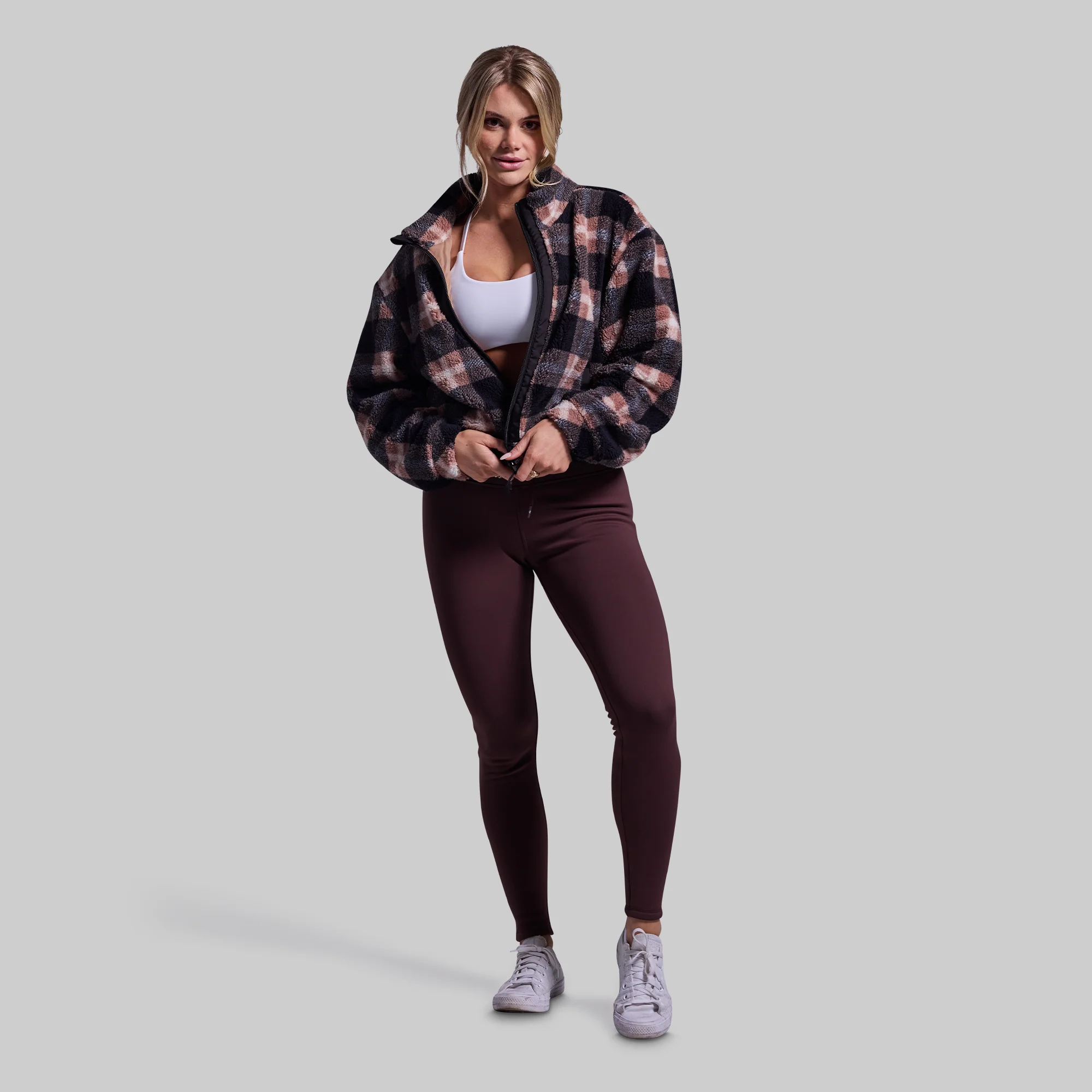Women's Cropped Fleece Jacket (Kettle) - Image 6