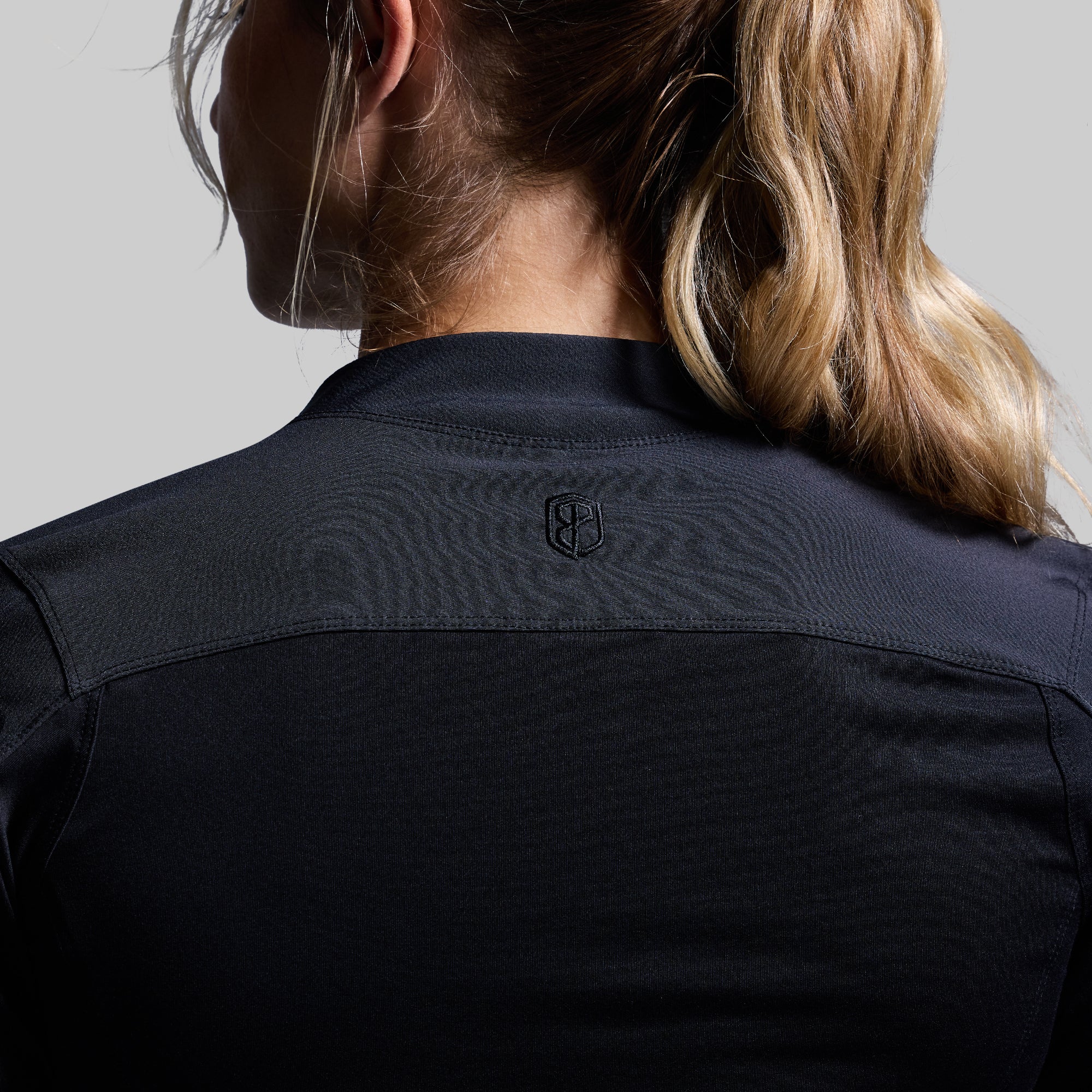 Women's Long Sleeve Op Top (Black) - Image 6
