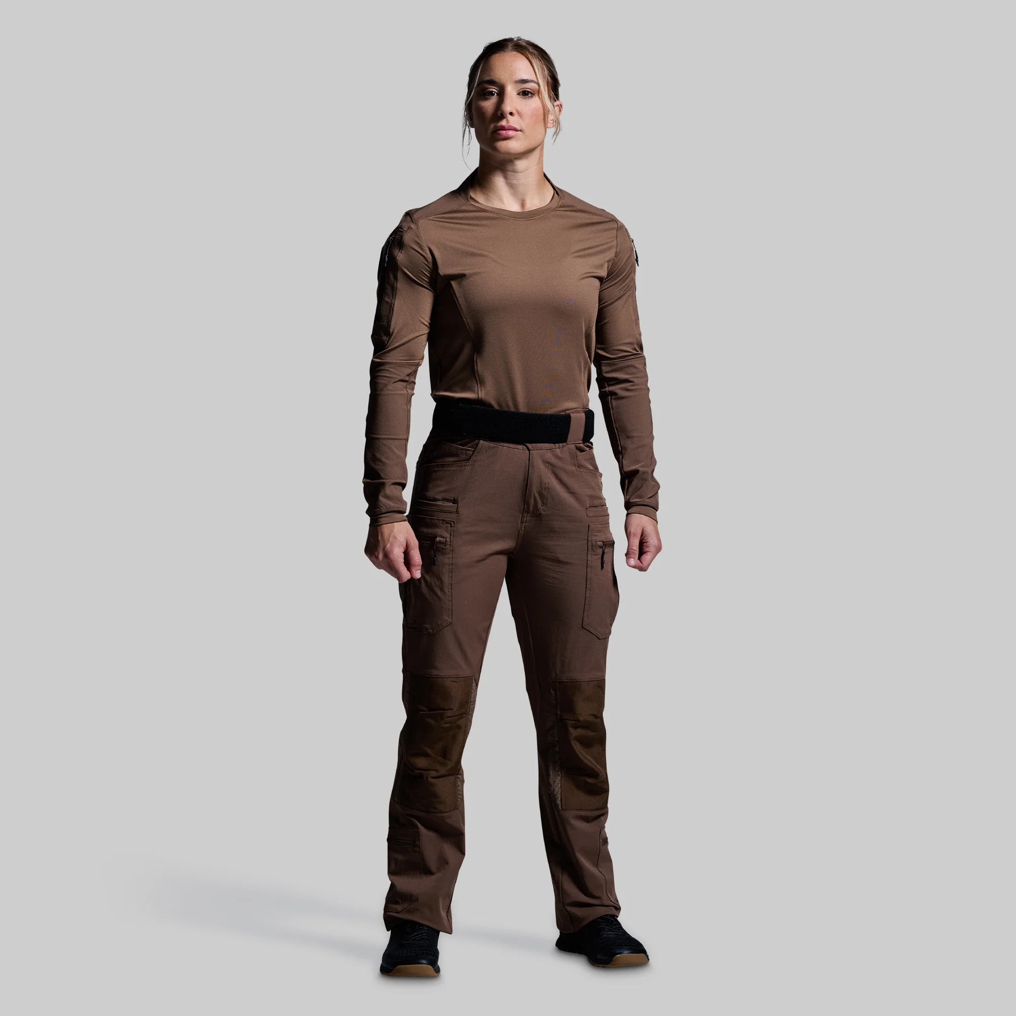 Women's Long Sleeve Op Top (Coyote Brown) - Image 7