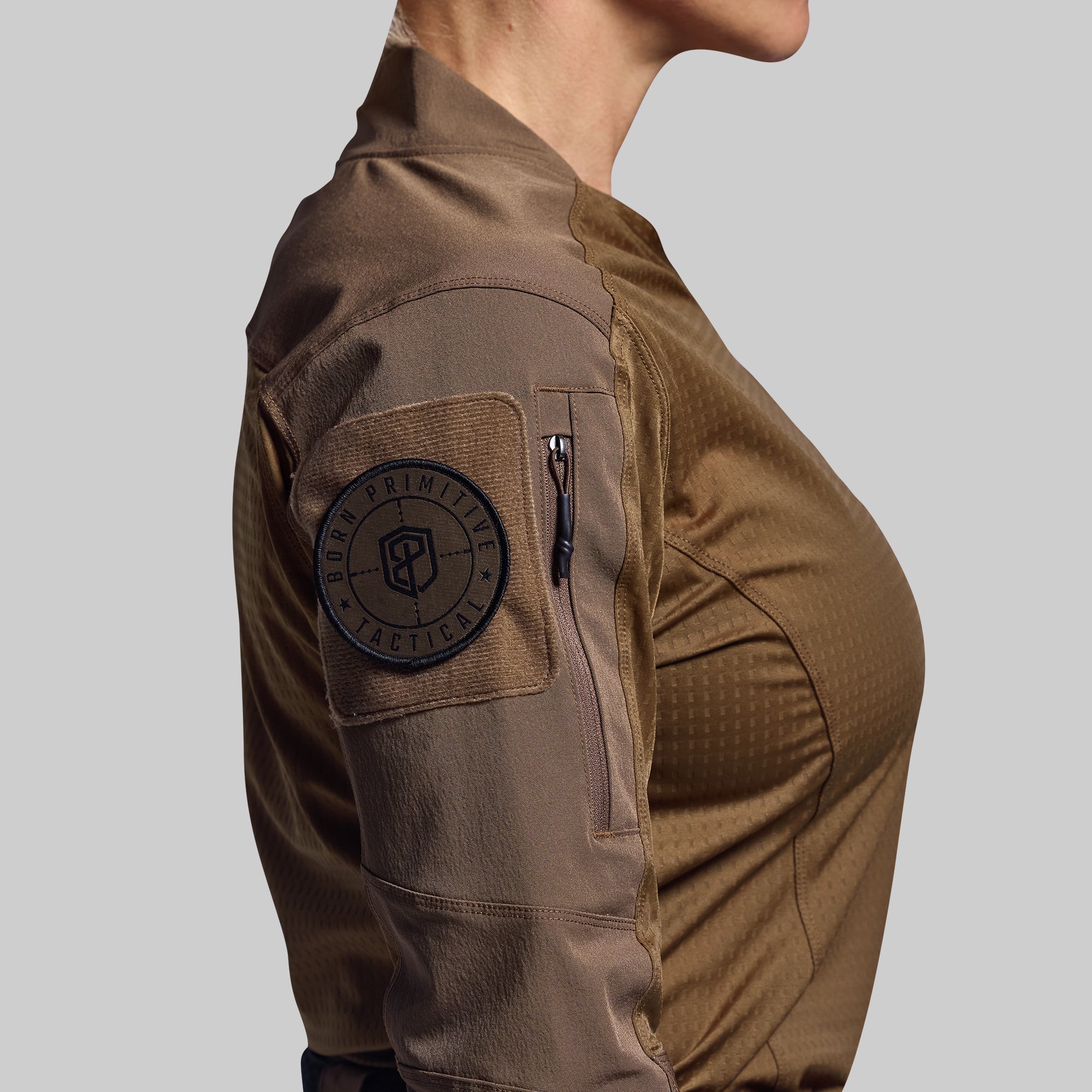 Women's Long Sleeve Op Top Pro (Coyote Brown) - Image 6