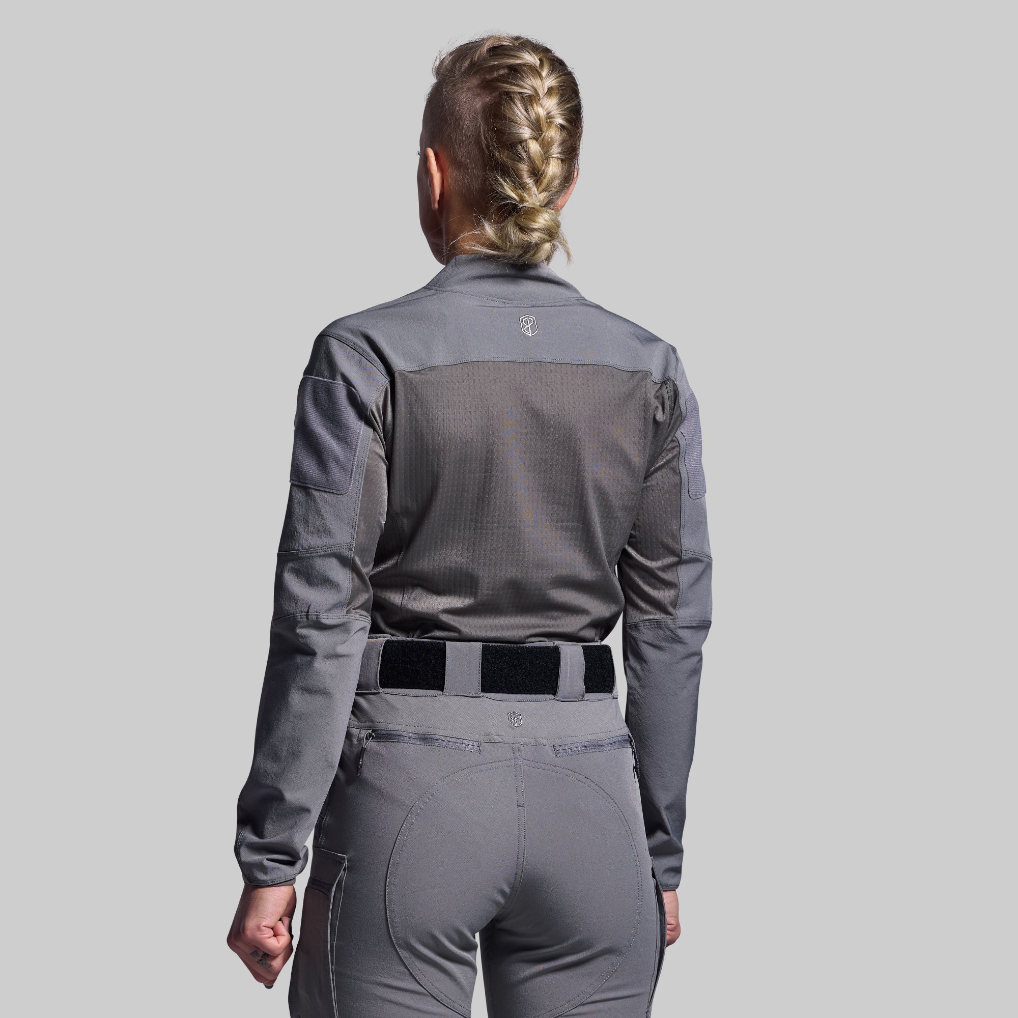 Women's Long Sleeve Op Top Pro (Wolf Grey) - Image 2