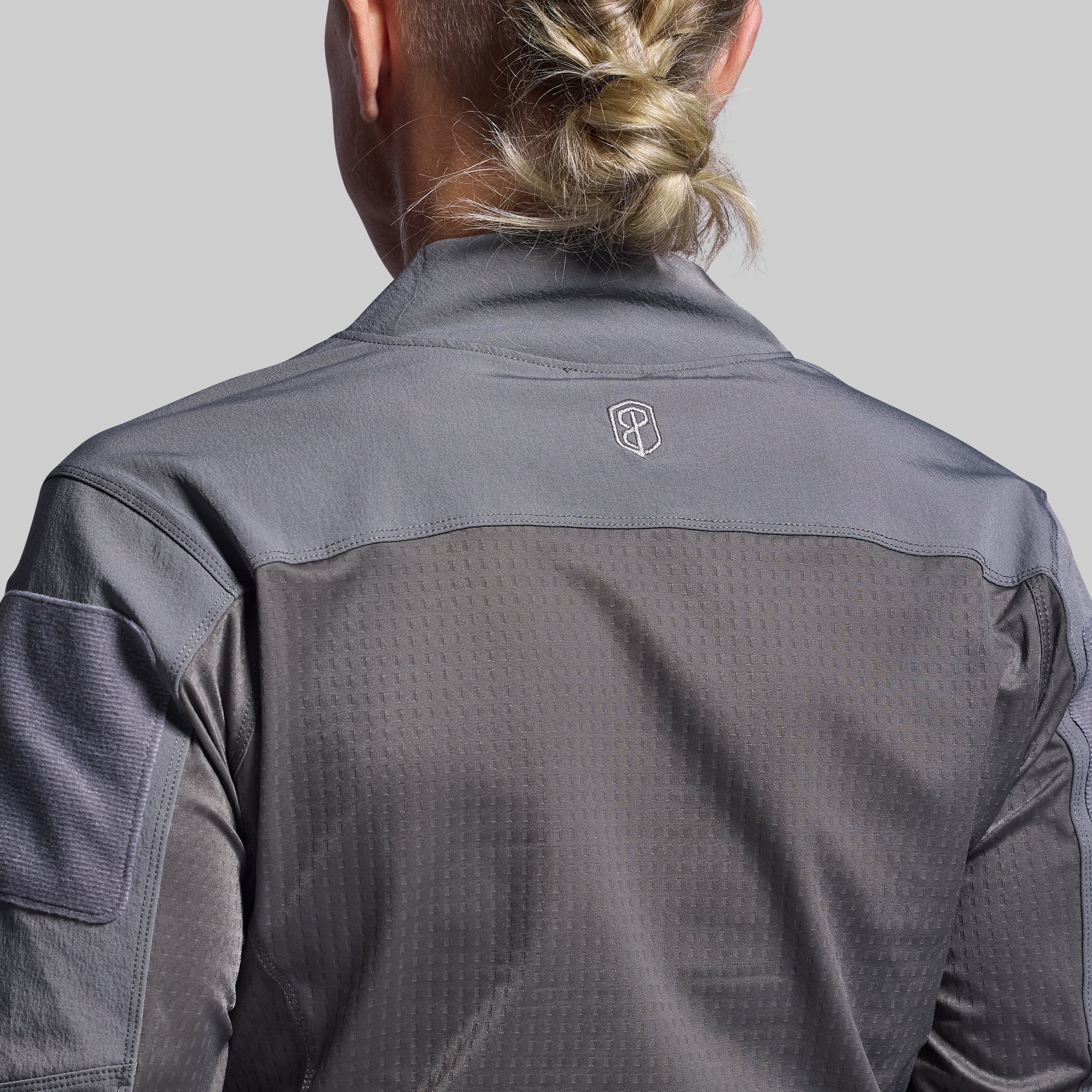Women's Long Sleeve Op Top Pro (Wolf Grey) - Image 3