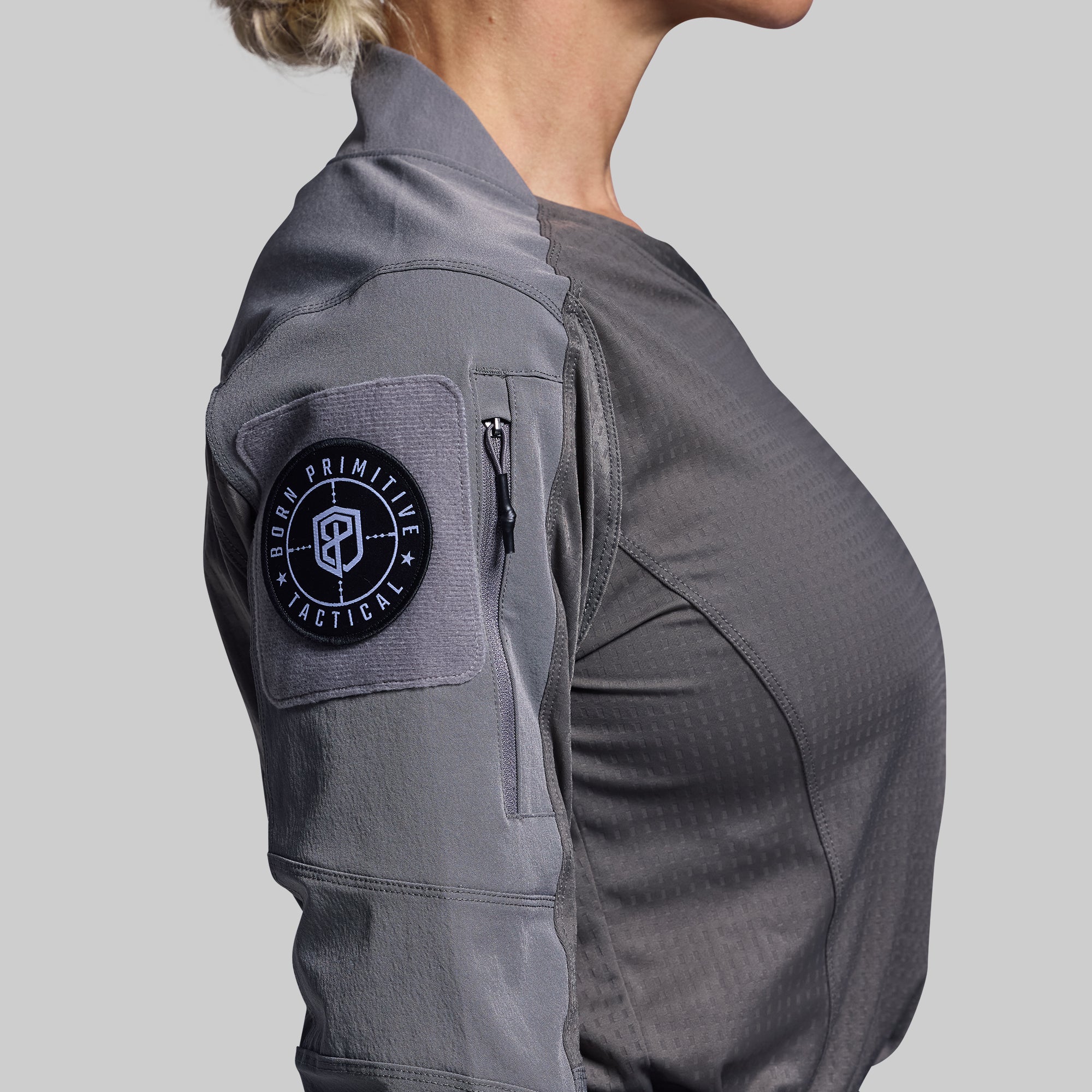 Women's Long Sleeve Op Top Pro (Wolf Grey) - Image 6