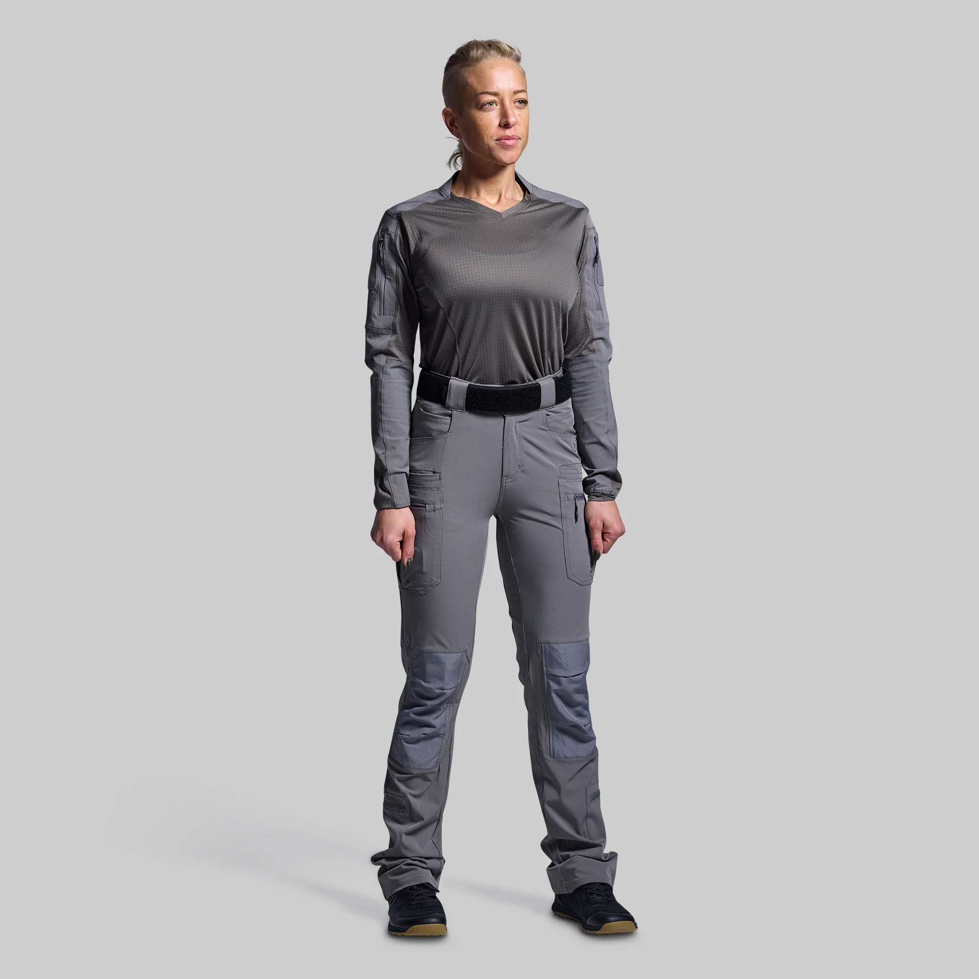 Women's Long Sleeve Op Top Pro (Wolf Grey) - Image 9