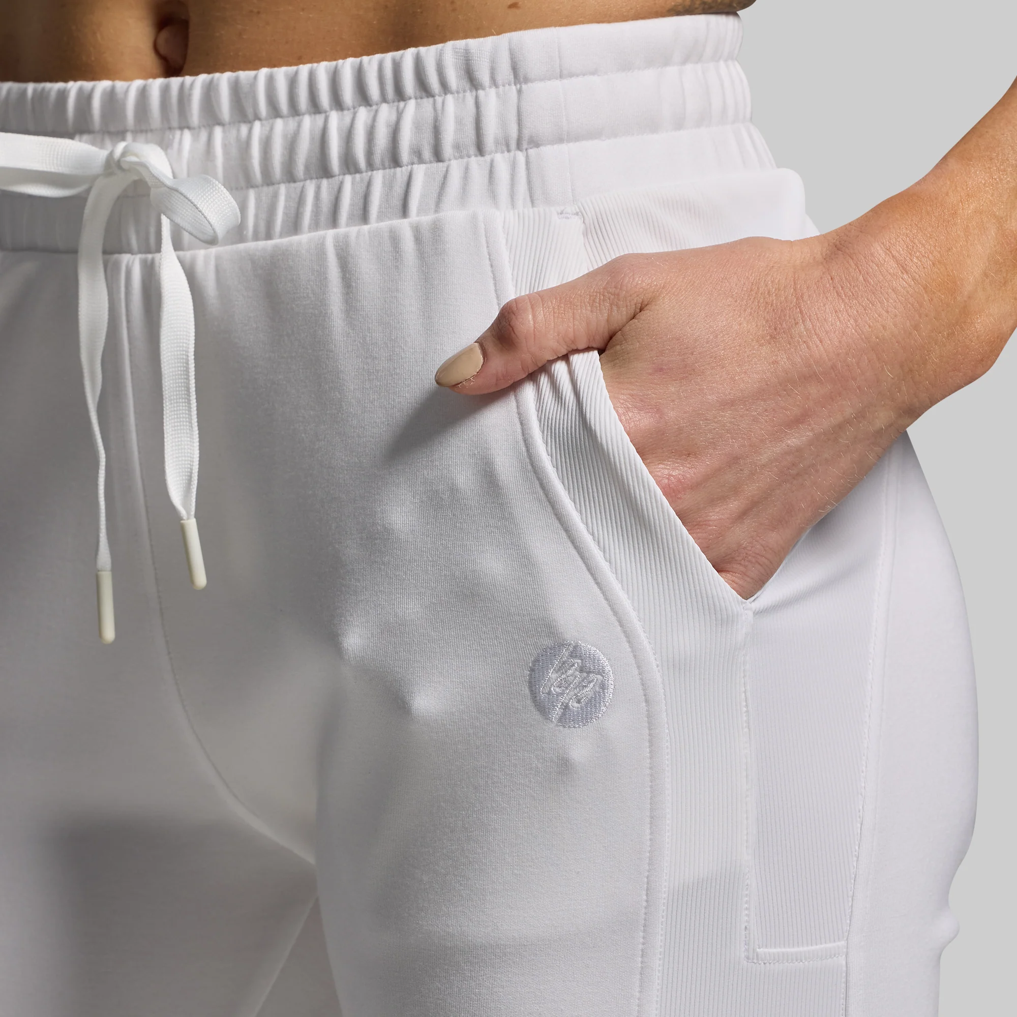 Women's Lounge Lux Jogger (White) - Image 4