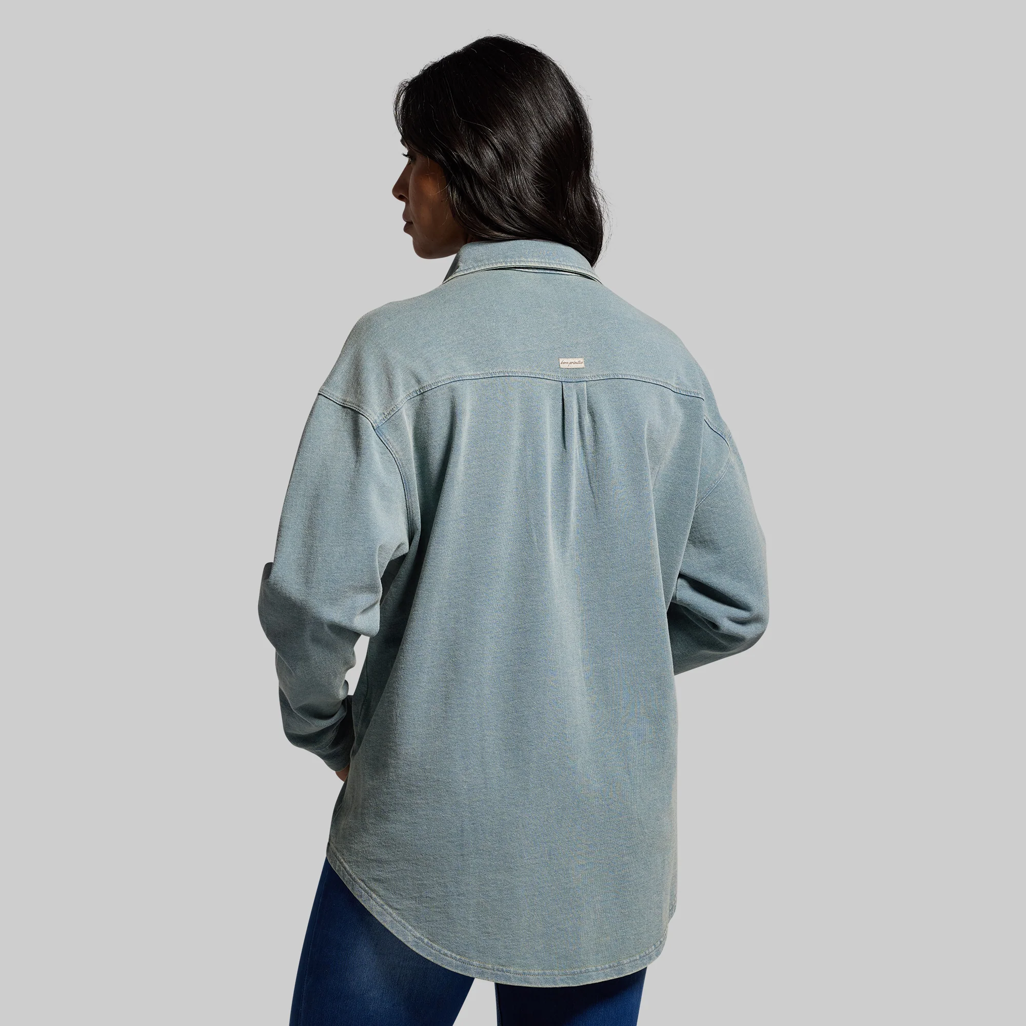 Women's Oversized Stretch Denim (Vintage Wash) - Image 3
