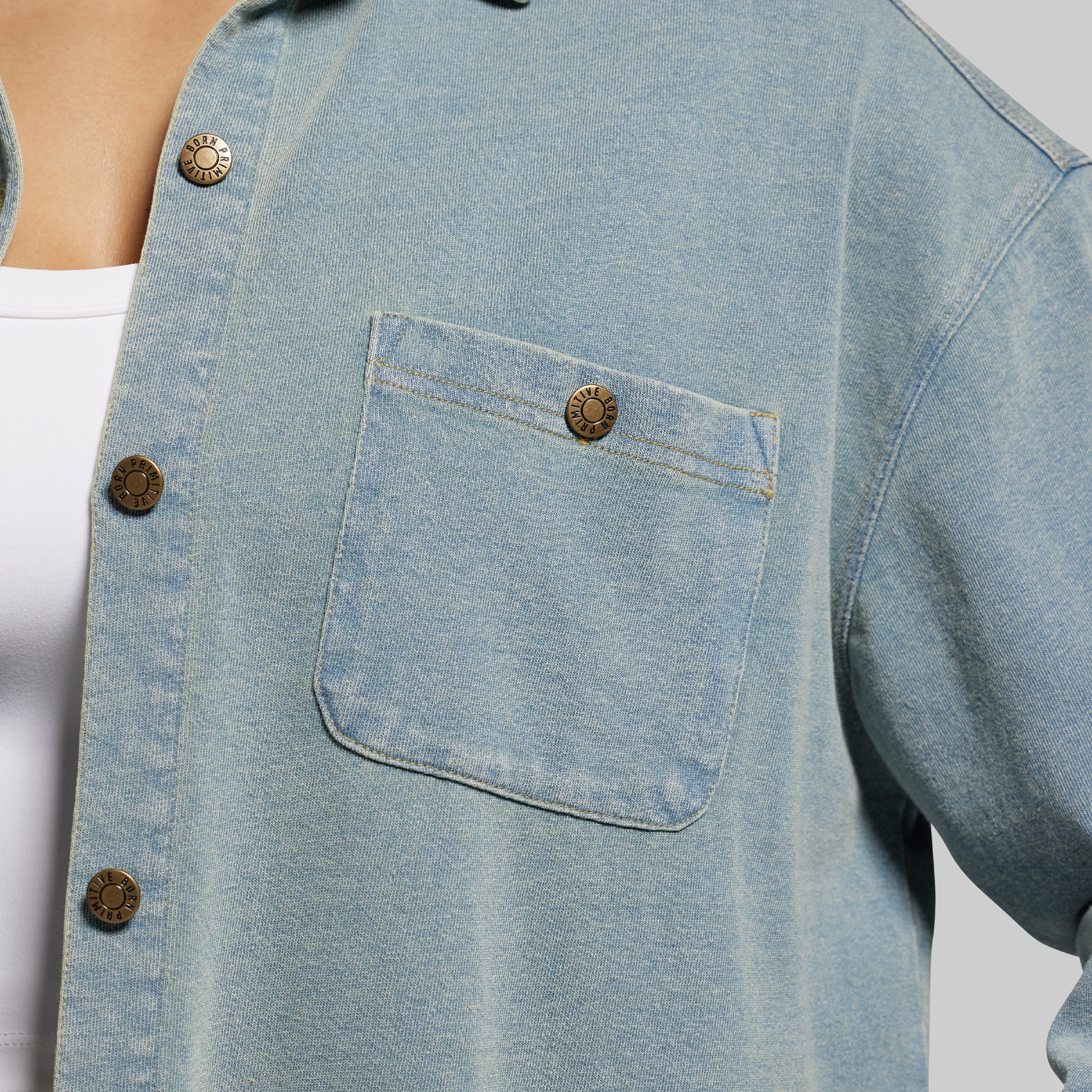 Women's Oversized Stretch Denim (Vintage Wash) - Image 4