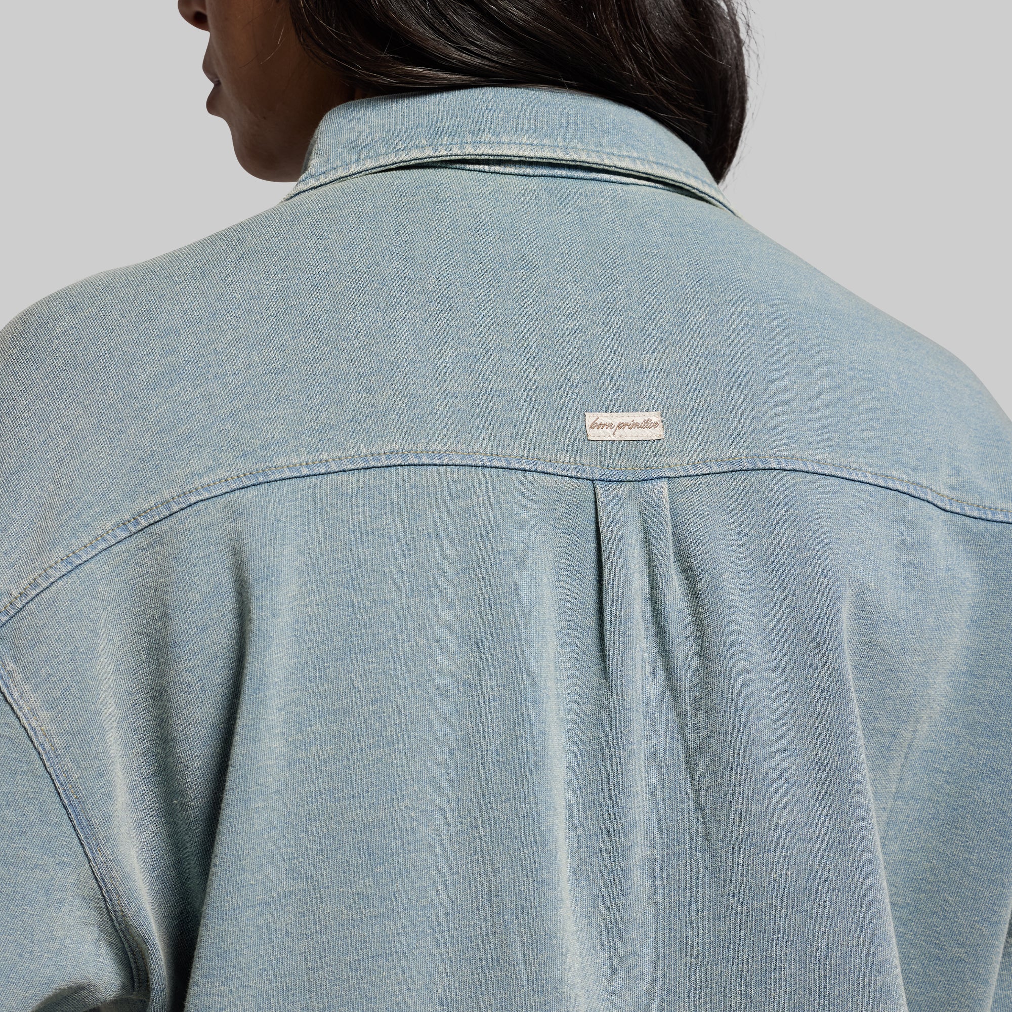 Women's Oversized Stretch Denim (Vintage Wash) - Image 5