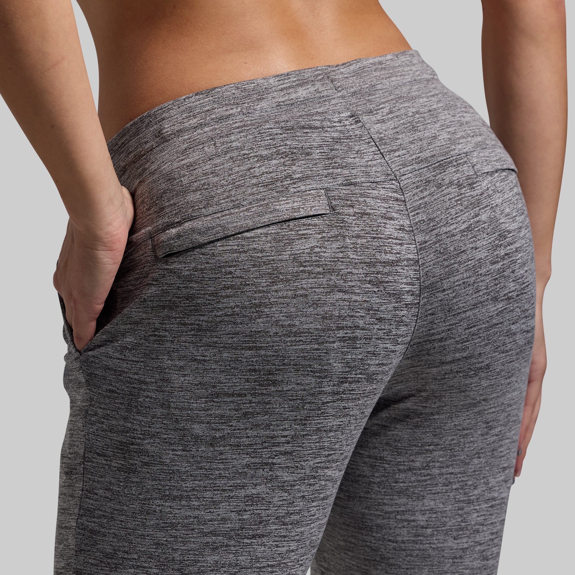 Women's Rest Day Low Rise Athleisure Jogger (Heather Grey) - Image 4