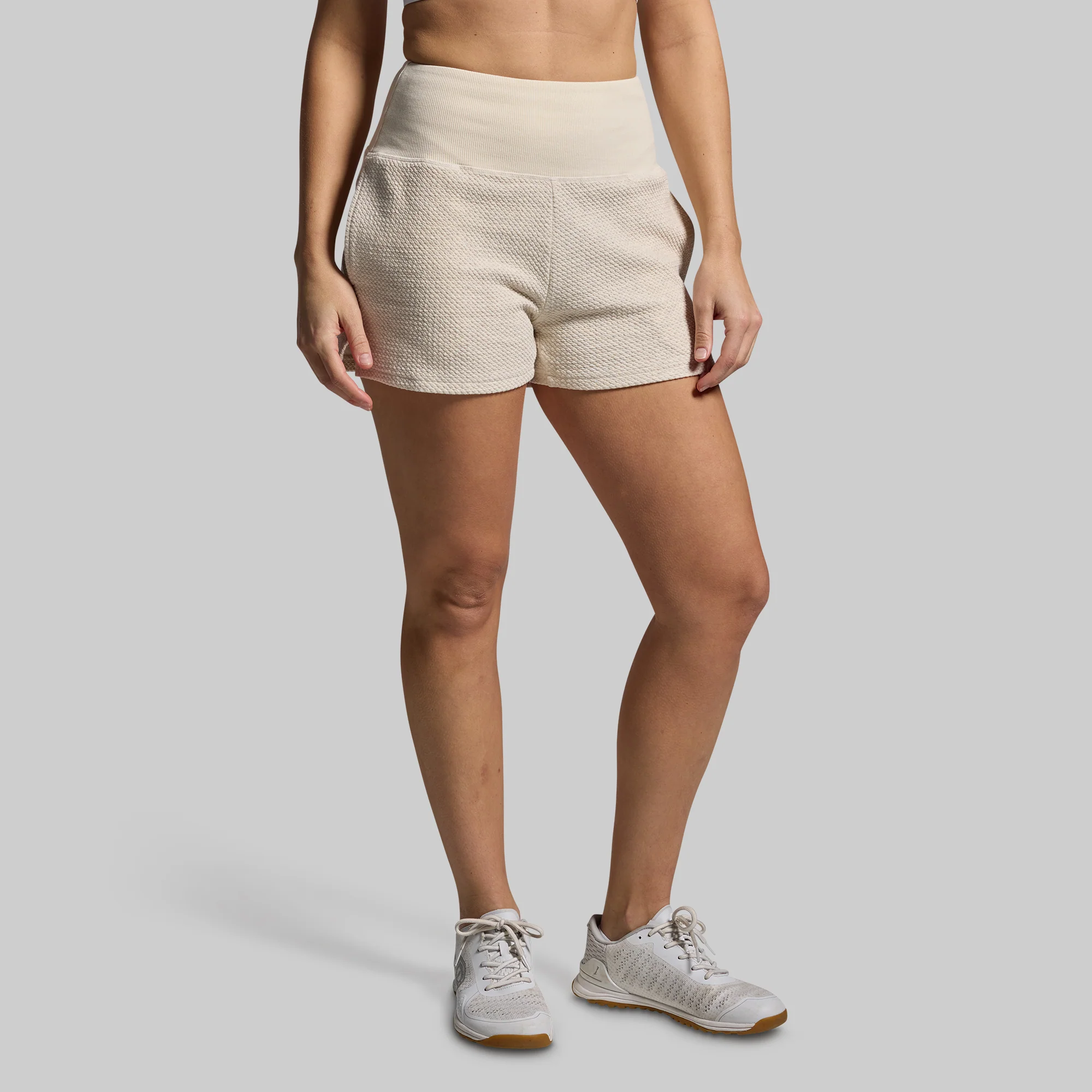 Women's Cloud Short (Heather Oatmeal) - Image 4
