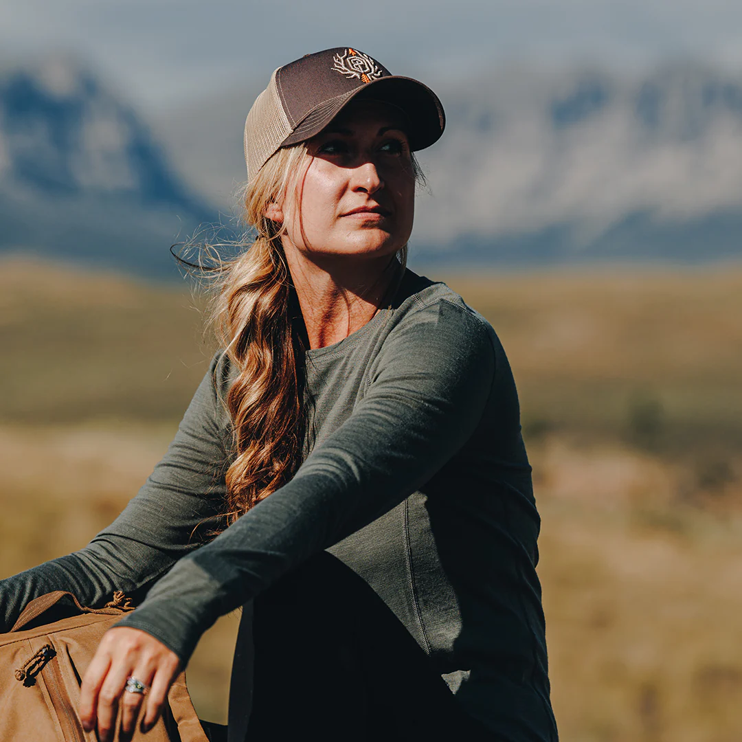 Women's Ridgeline Base Layer Top (Wolf Grey) - Image 8