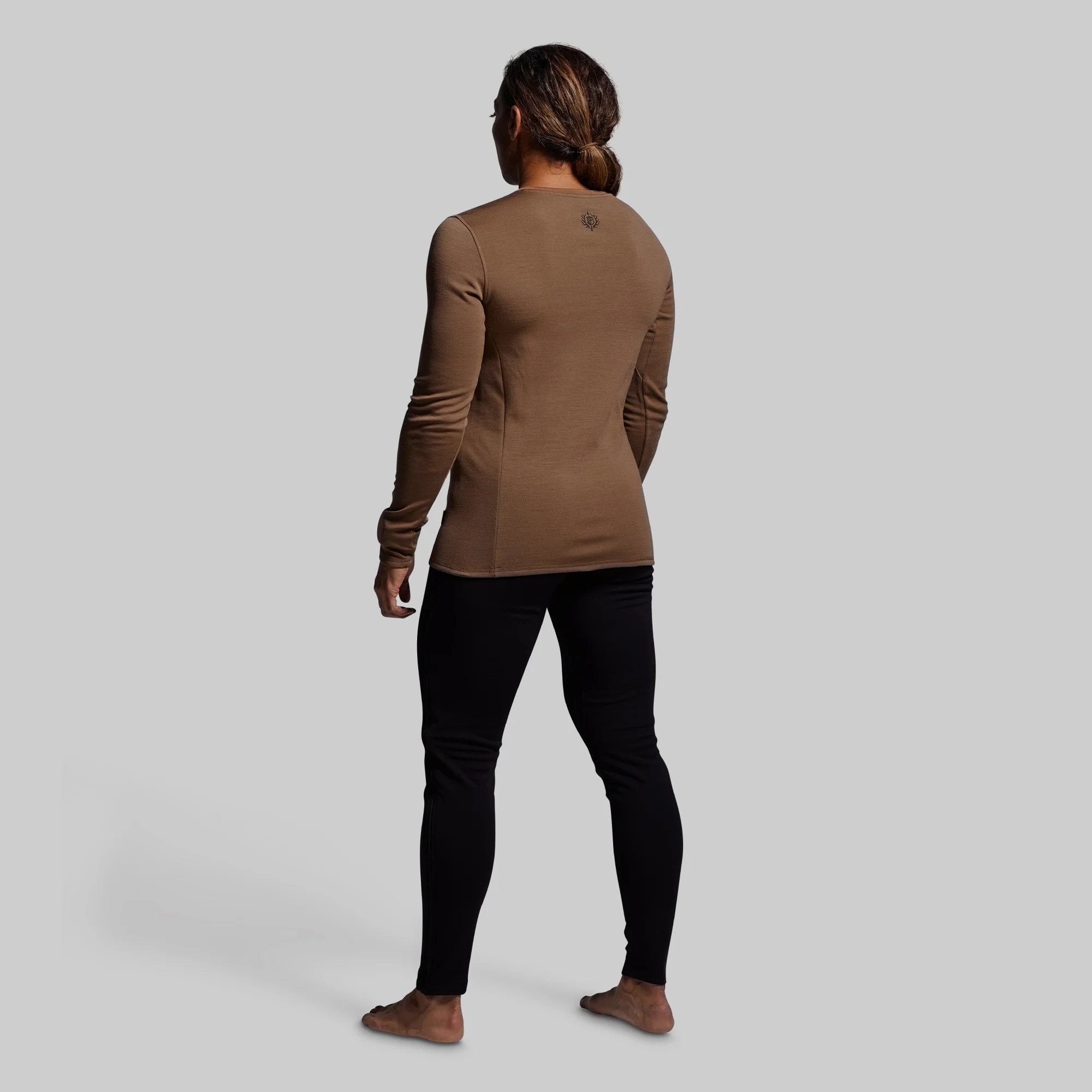 Women's Ridgeline Merino Thermal Top 165 (Coyote Brown) - Image 6