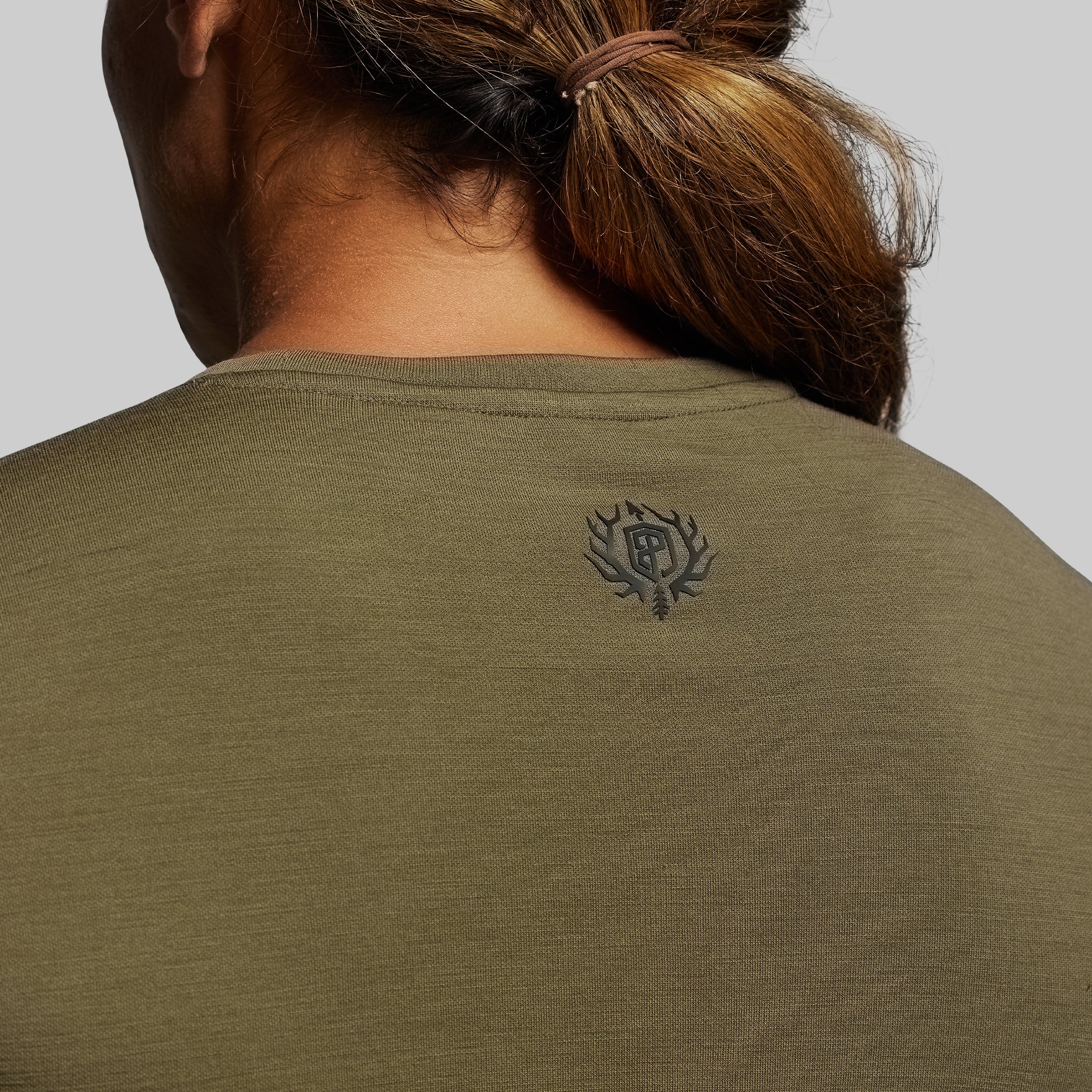 Women's Ridgeline Merino Thermal Top 165 (OD Green) - Image 3