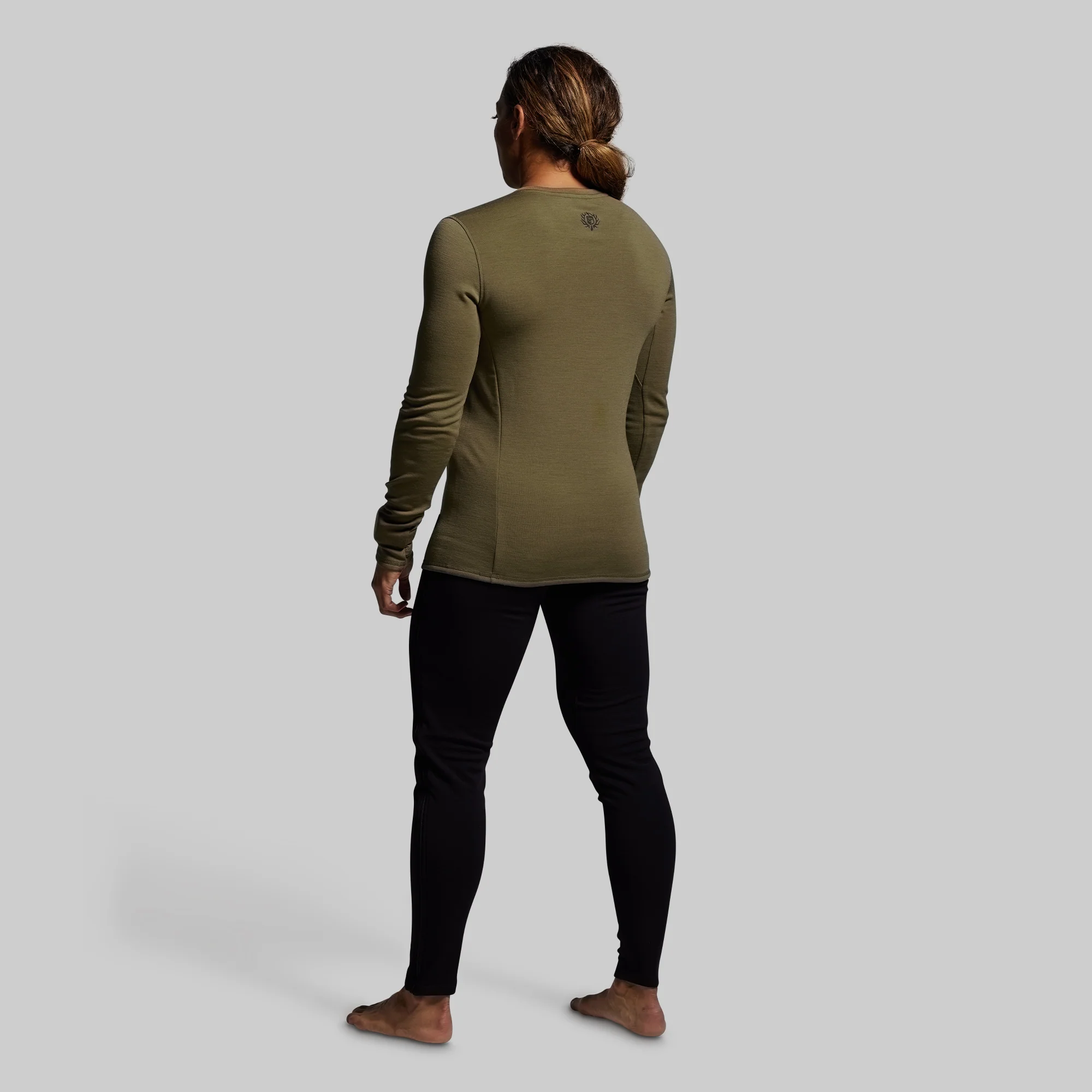 Women's Ridgeline Merino Thermal Top 240 (OD Green) - Image 7