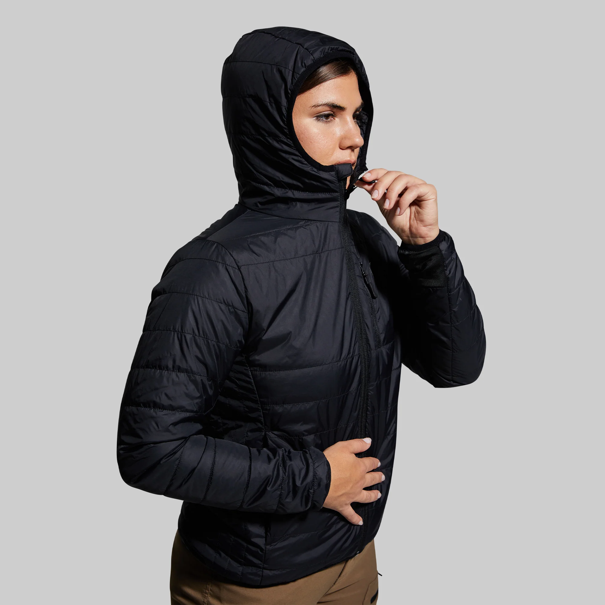 Women's Tundra Jacket Light (Black) - Image 7