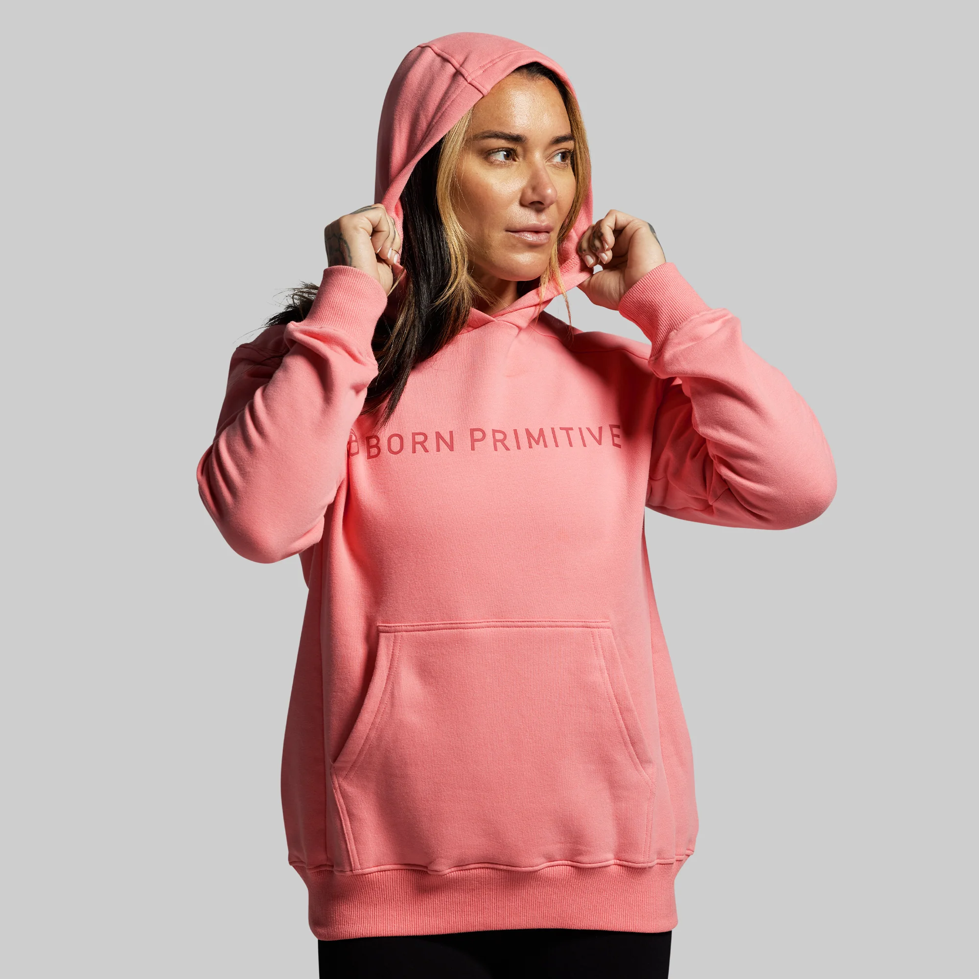 BP Classic Women's Unmatched Hoodie (Faded Rose) - Image 5