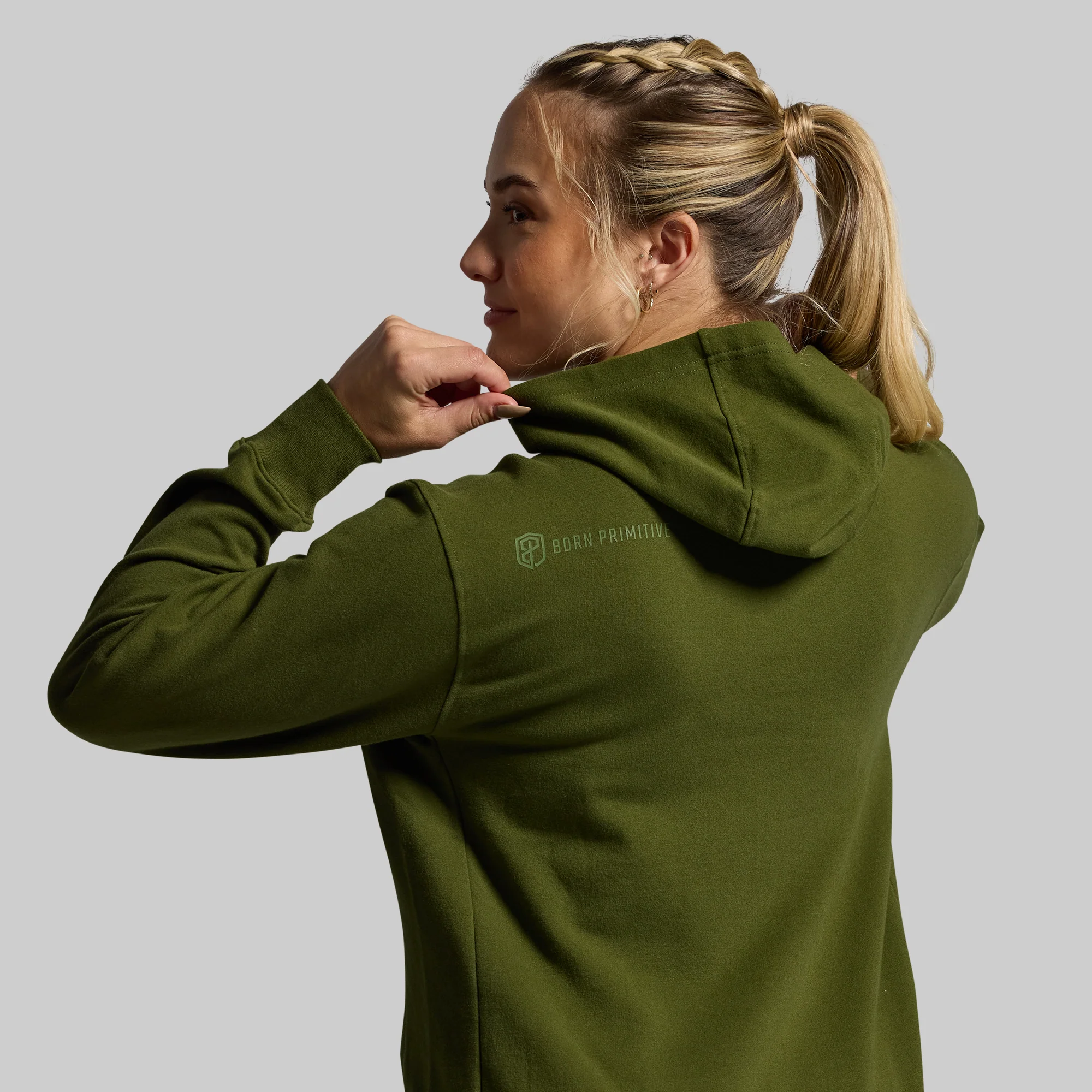 Women's Unmatched Hoodie (Military Green) - Image 4